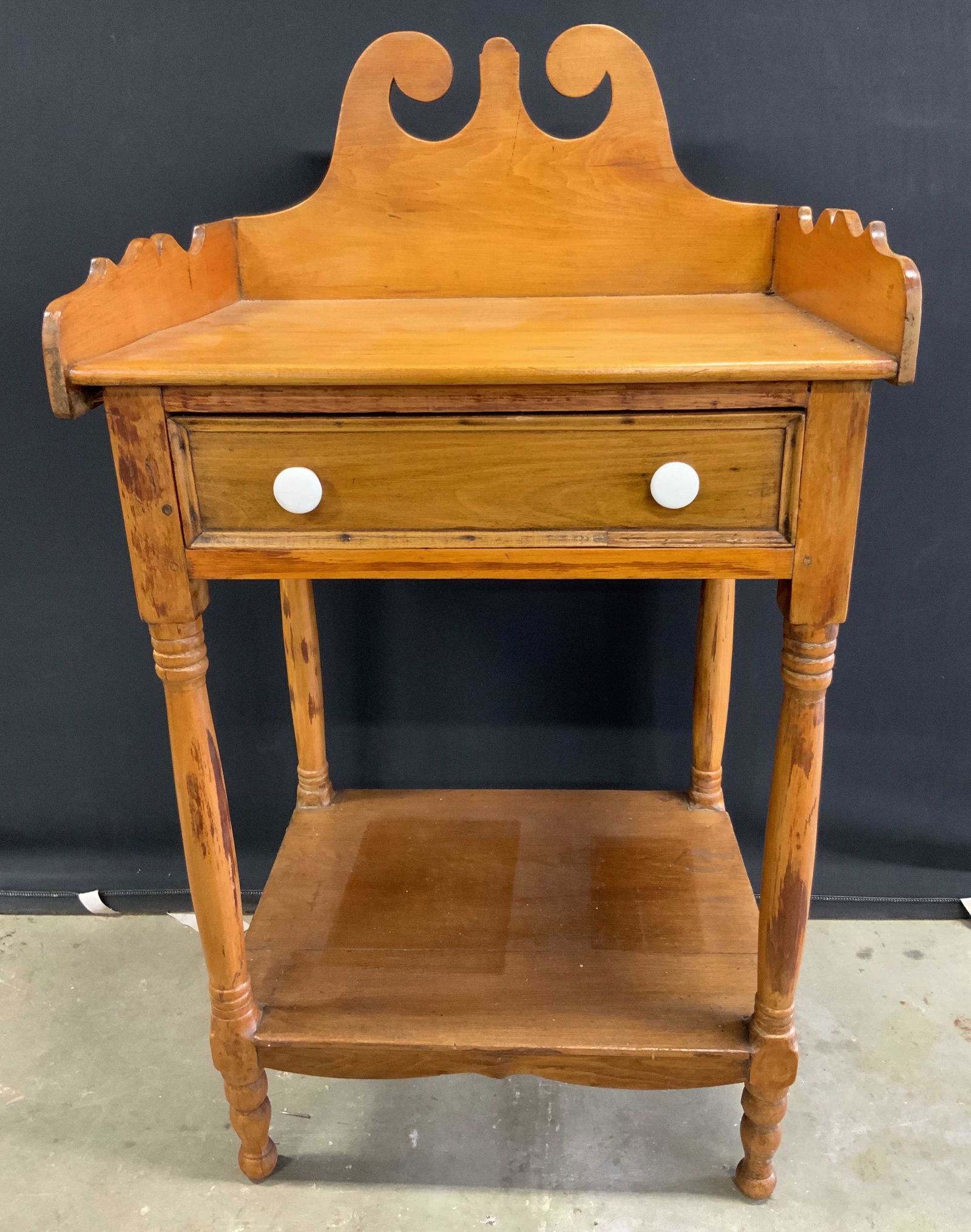 Antique Carved Wooden Wash Stand (1 of 14)