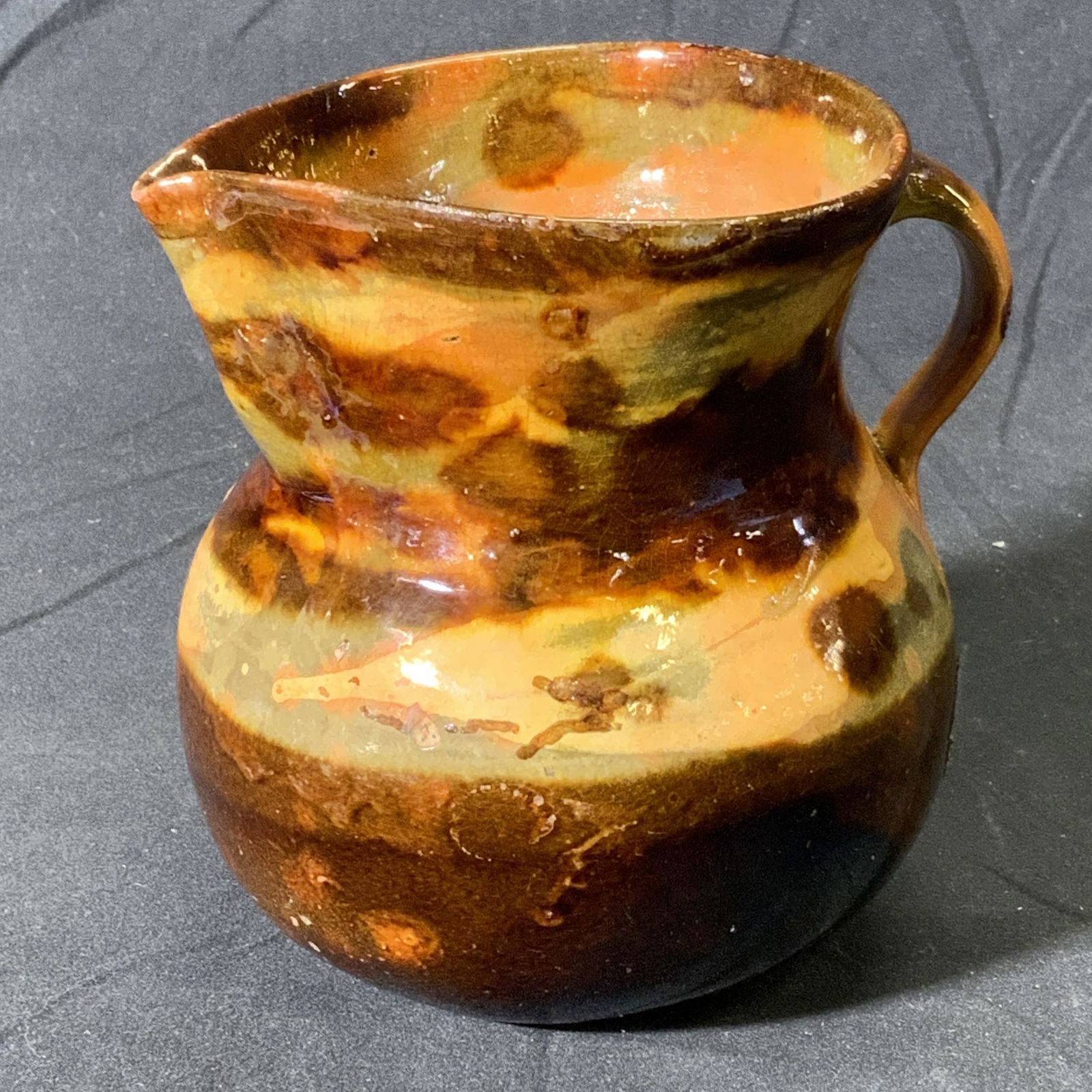 Vintage Brown Ceramic Pitcher (1 of 4)