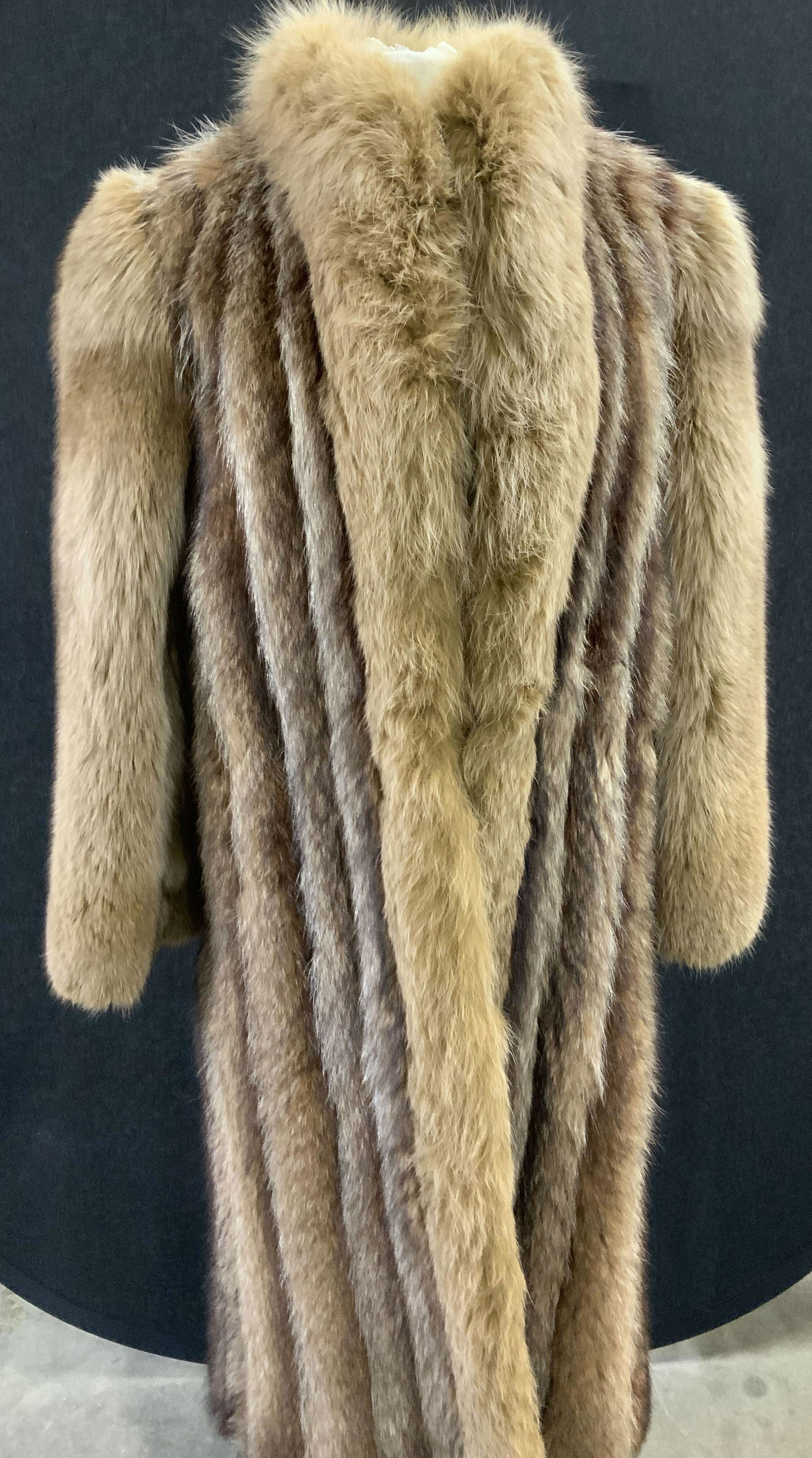 Custom Plush Dyed Raccoon & Fox Fur Coat (1 of 11)