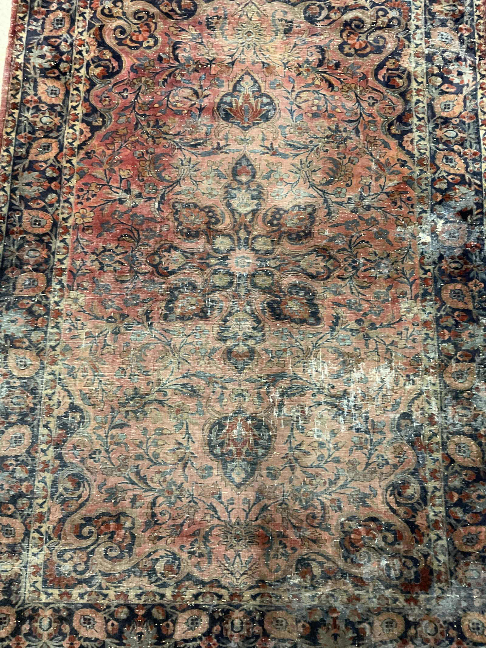 ORIENTAL SAROUK Hand Knotted Wool Carpet (1 of 6)