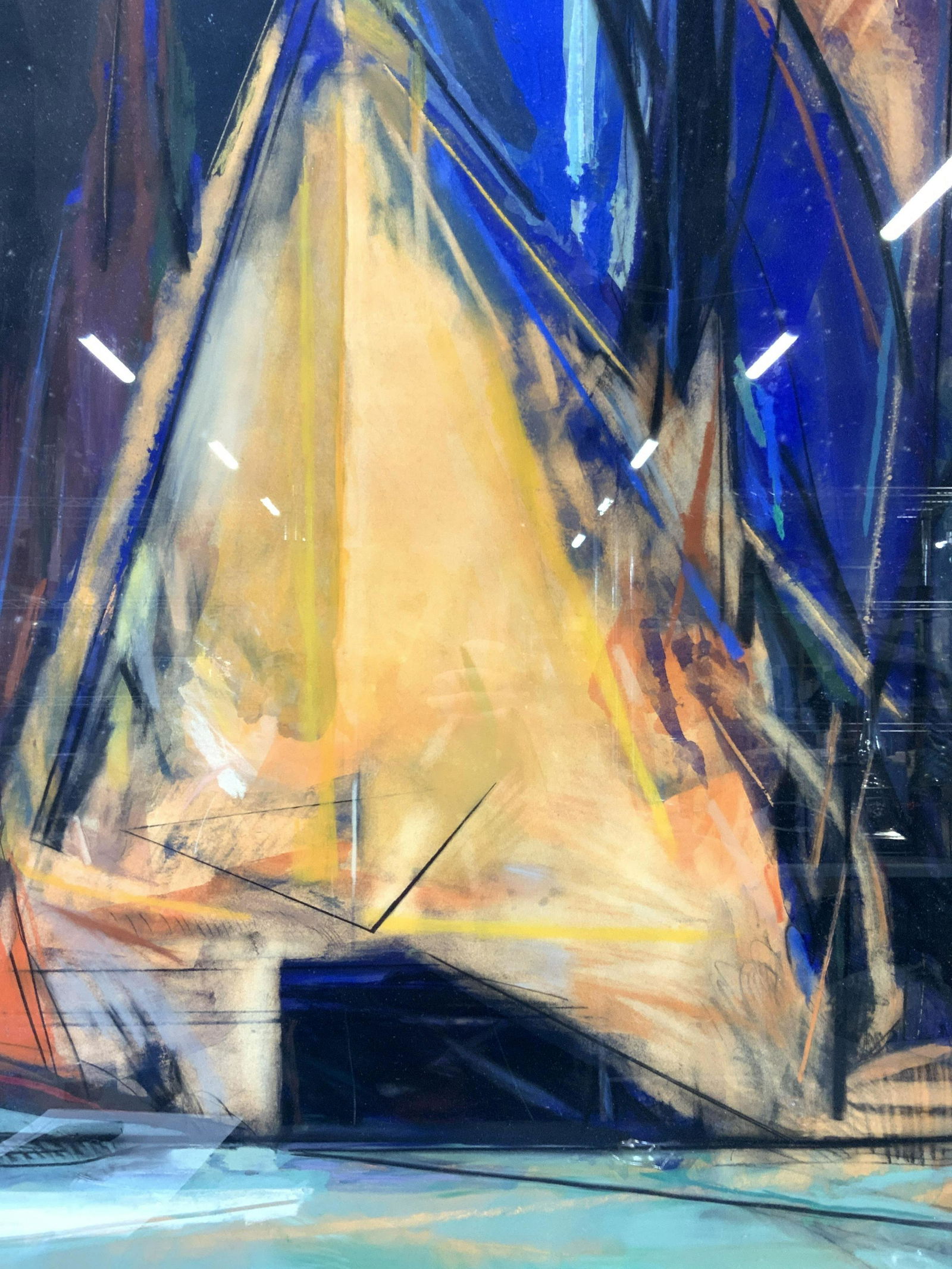 PETER STAKES Abstract Gouache Painting (1 of 8)