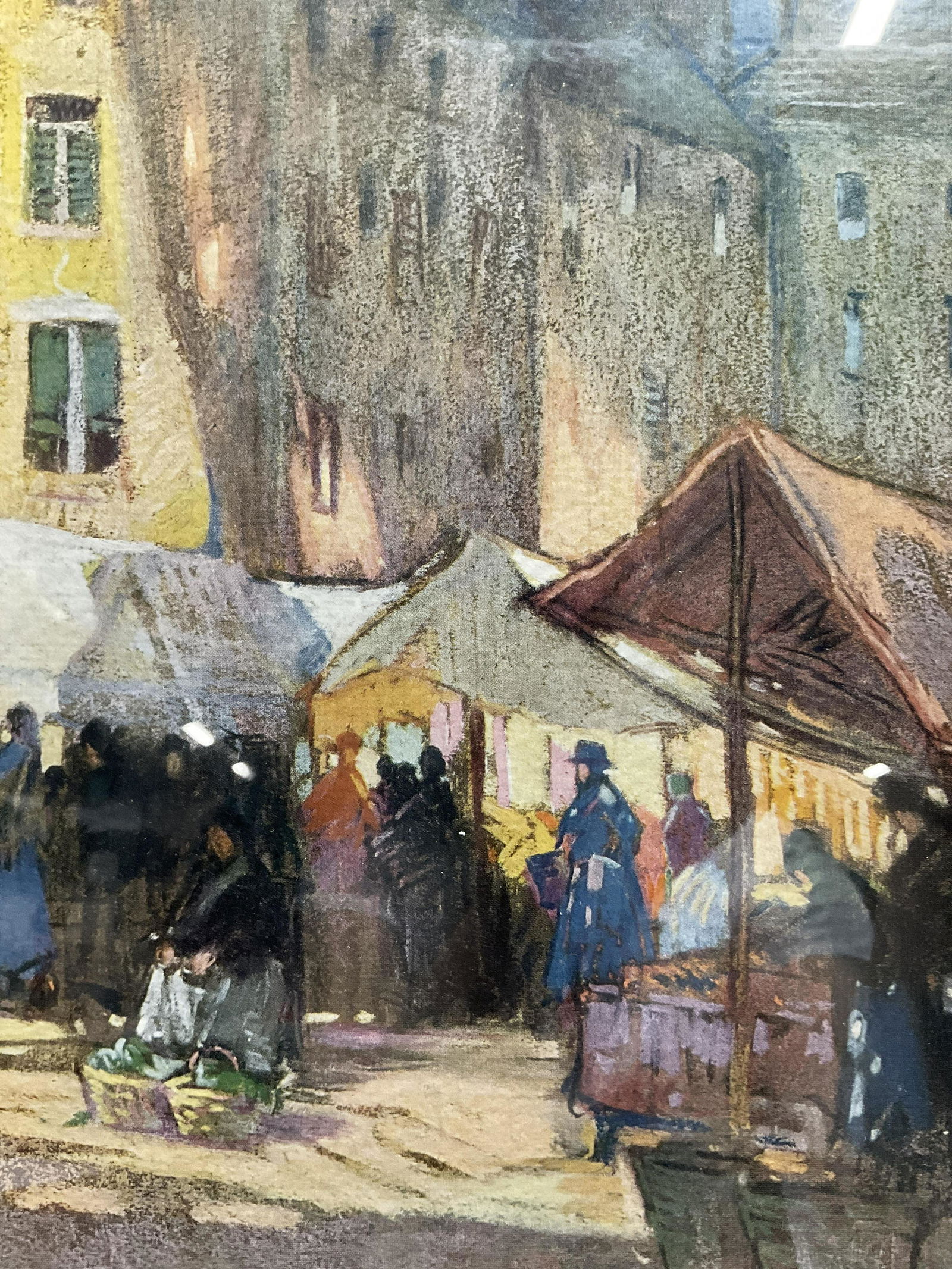 LEONARD RICHMAN Offset Lithograph, Market (1 of 5)