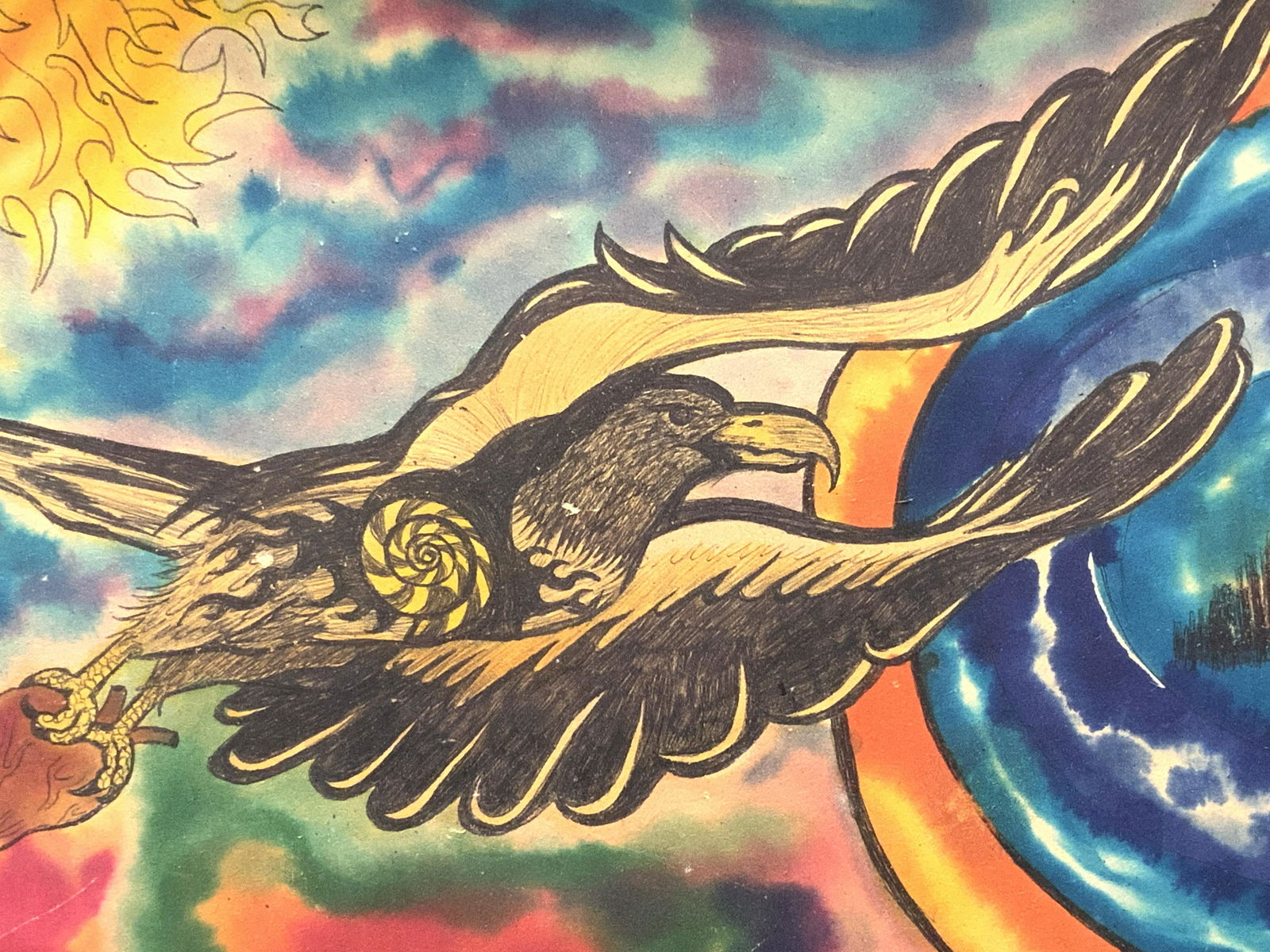 Mixed Media Symbolist Art On Board (1 of 4)