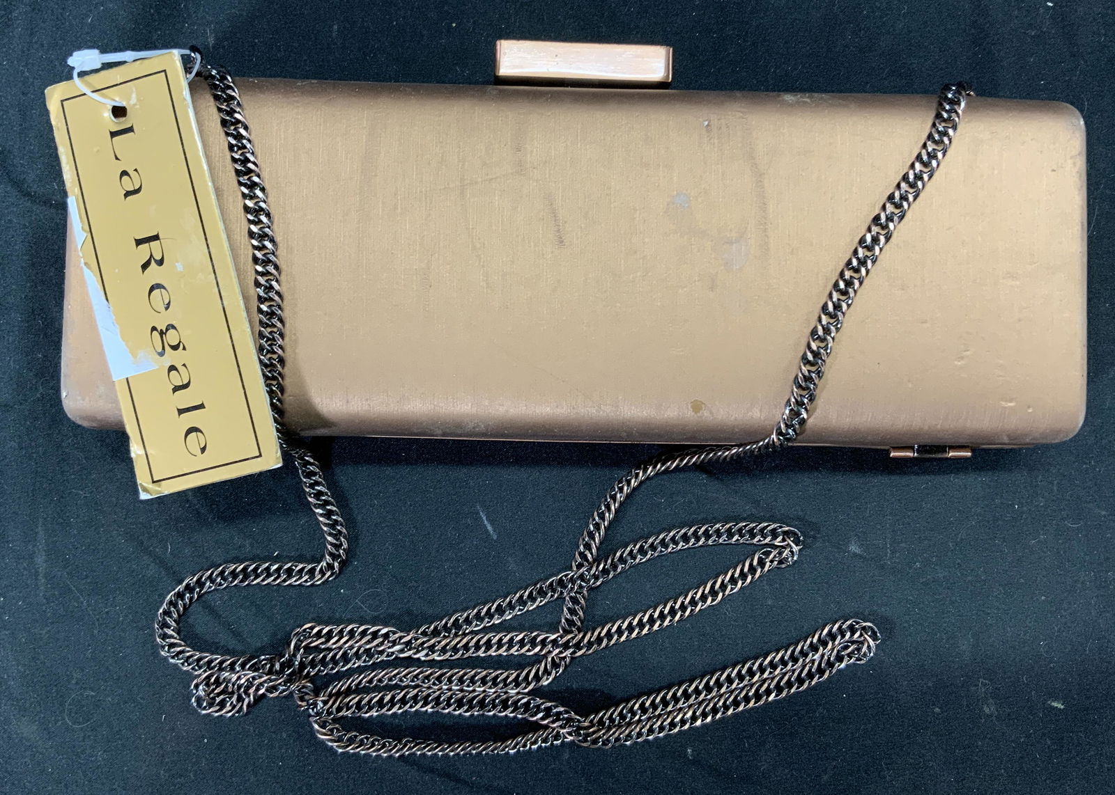 LA REGALE Copper Tone Minaudiere NWT (1 of 4)