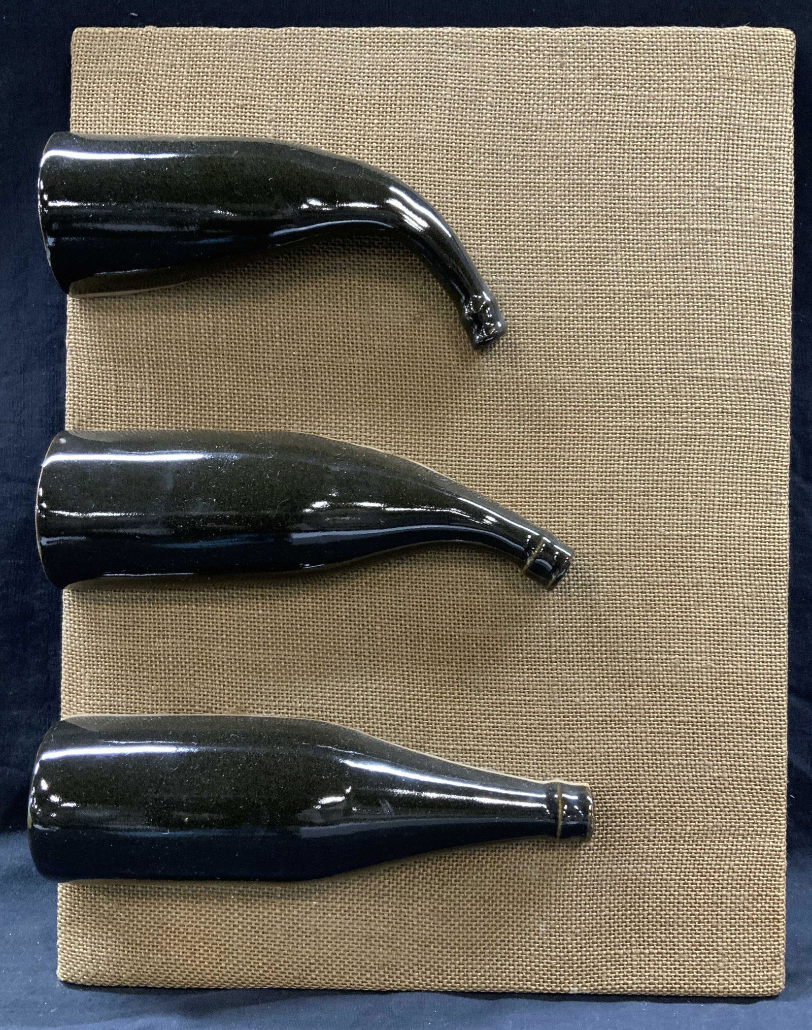 Signed Thomson Burlap & Ceramic Bottle Modern Art (1 of 6)