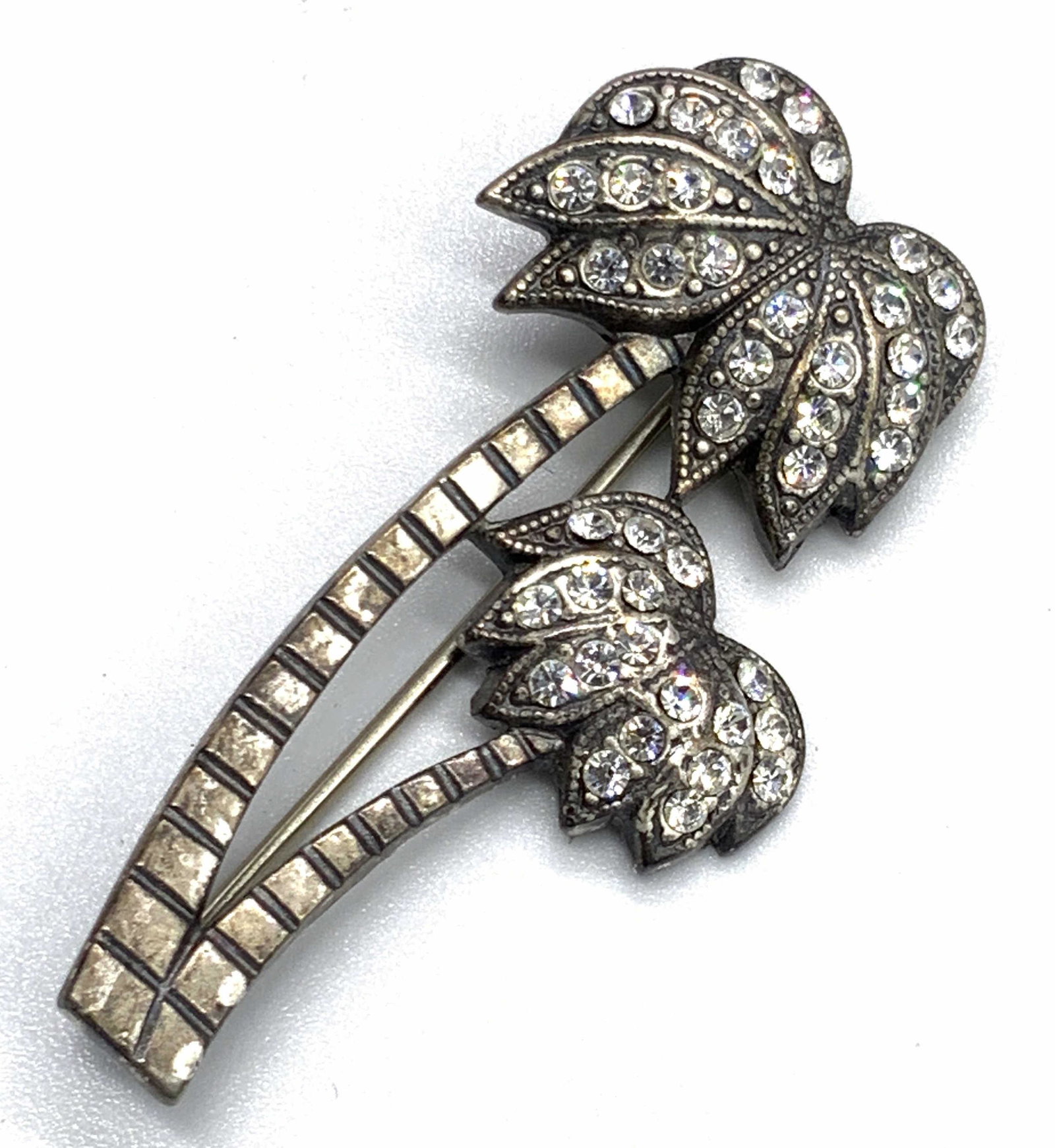 Vintage Bejeweled Palm Tree Brooch, Jewelry (1 of 7)