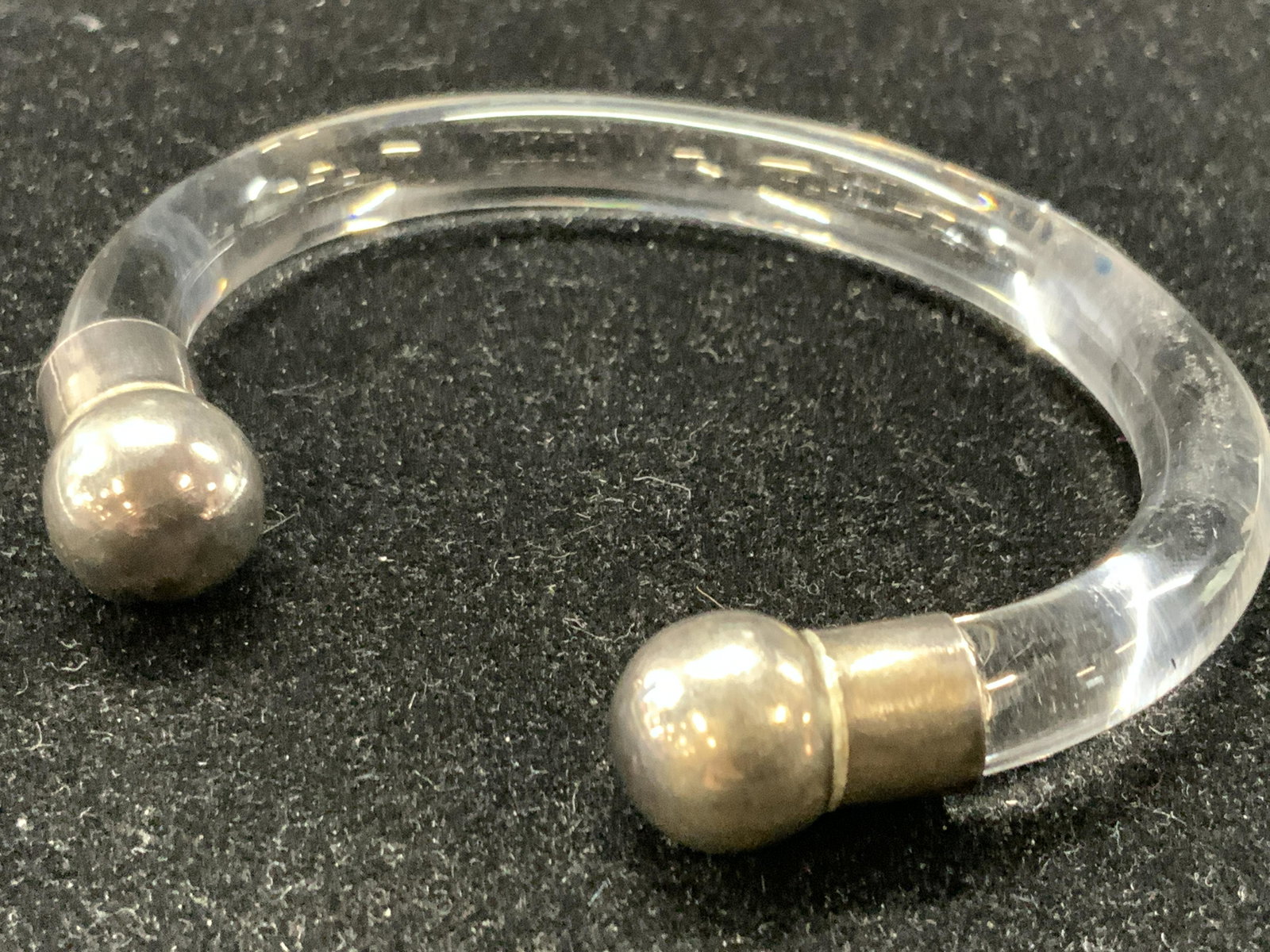 LALAOUNIS Sterling & Lucite Torque Bangle, Greece (1 of 7)