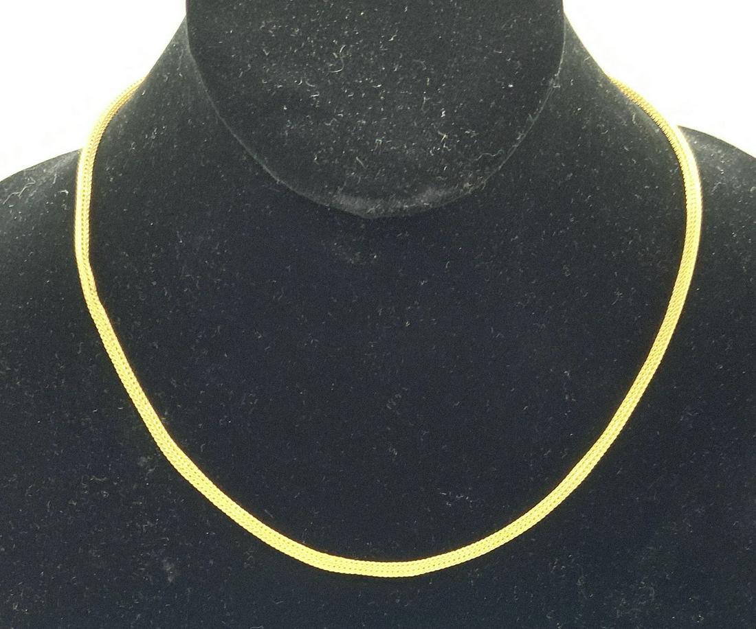 MILOR 14K Gold Snake Chain Choker Necklace (1 of 4)