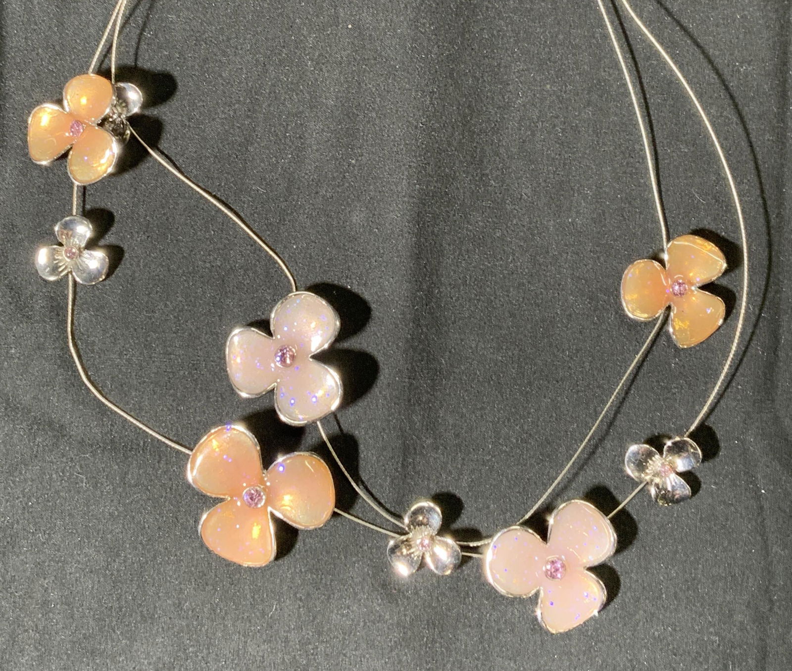 EAST Double Strand Flower Necklace, Jewelry (1 of 5)