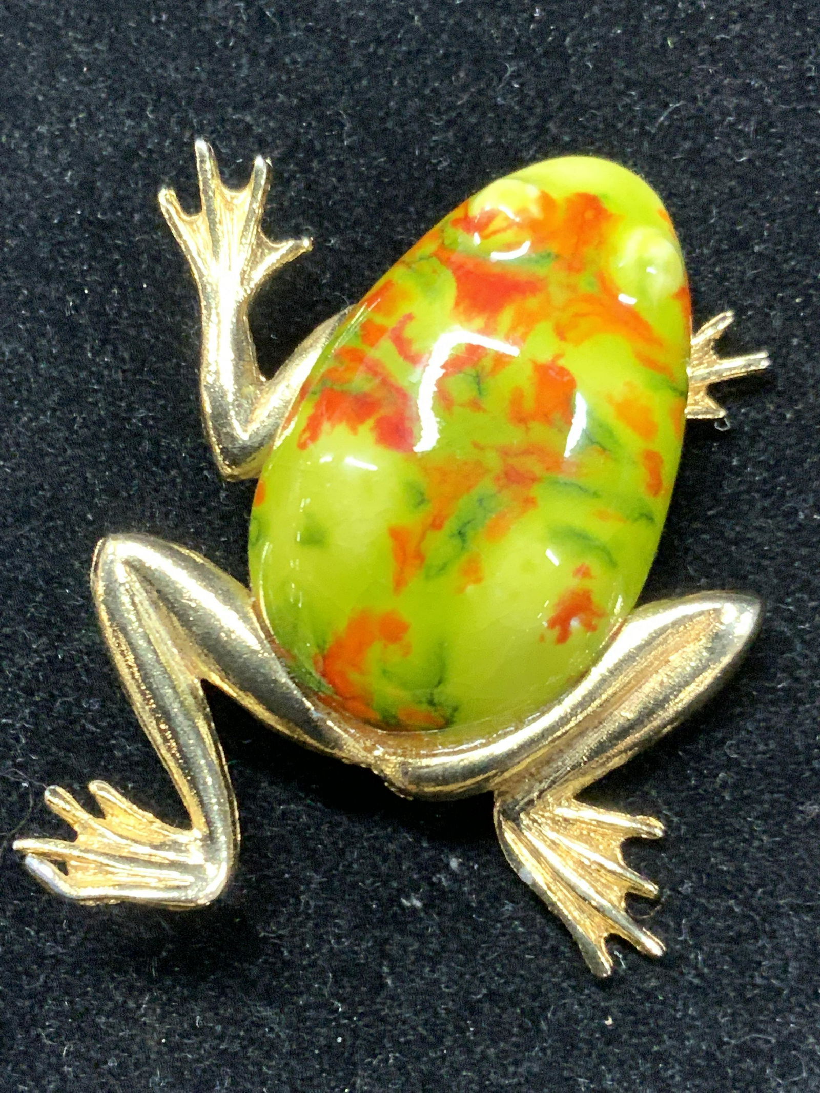 Ceramic Costume Frog Brooch (1 of 9)