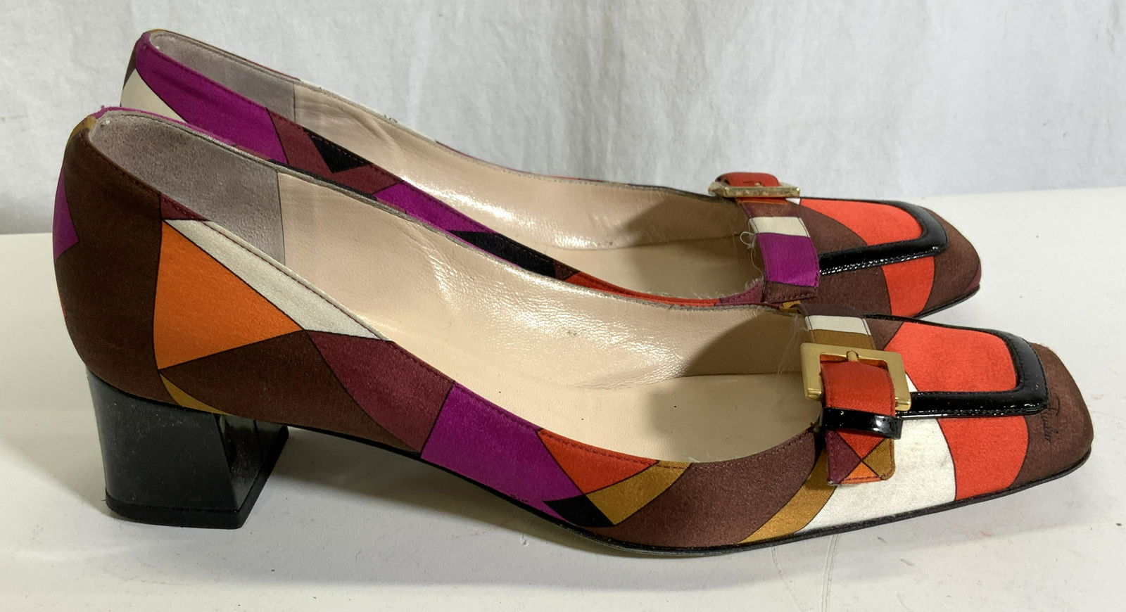 Emilio Pucci Silk Low Pump Shoes in Box Italy (1 of 8)