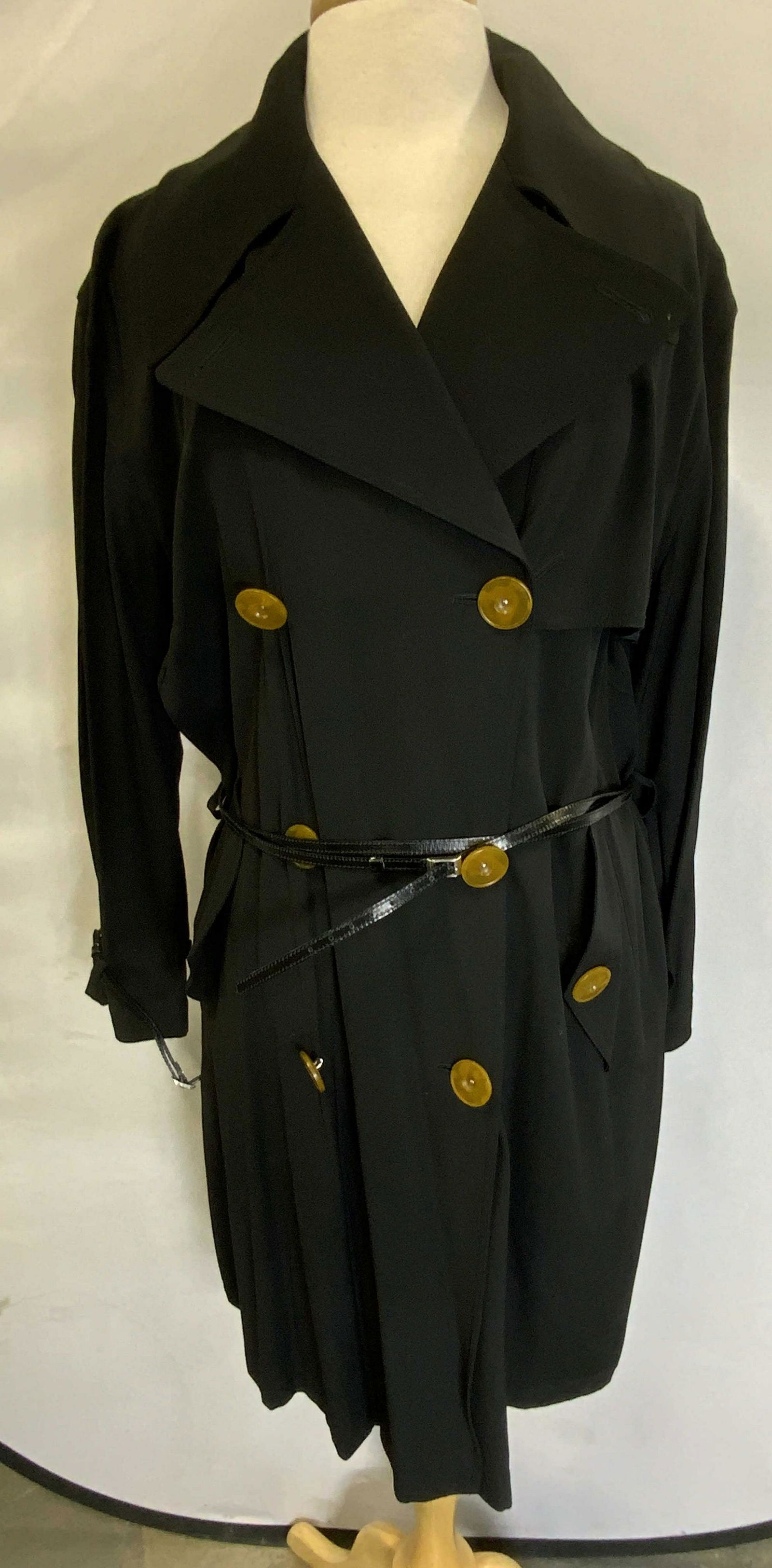 JEAN PAUL GAULTIER Black Trench Coach (1 of 5)