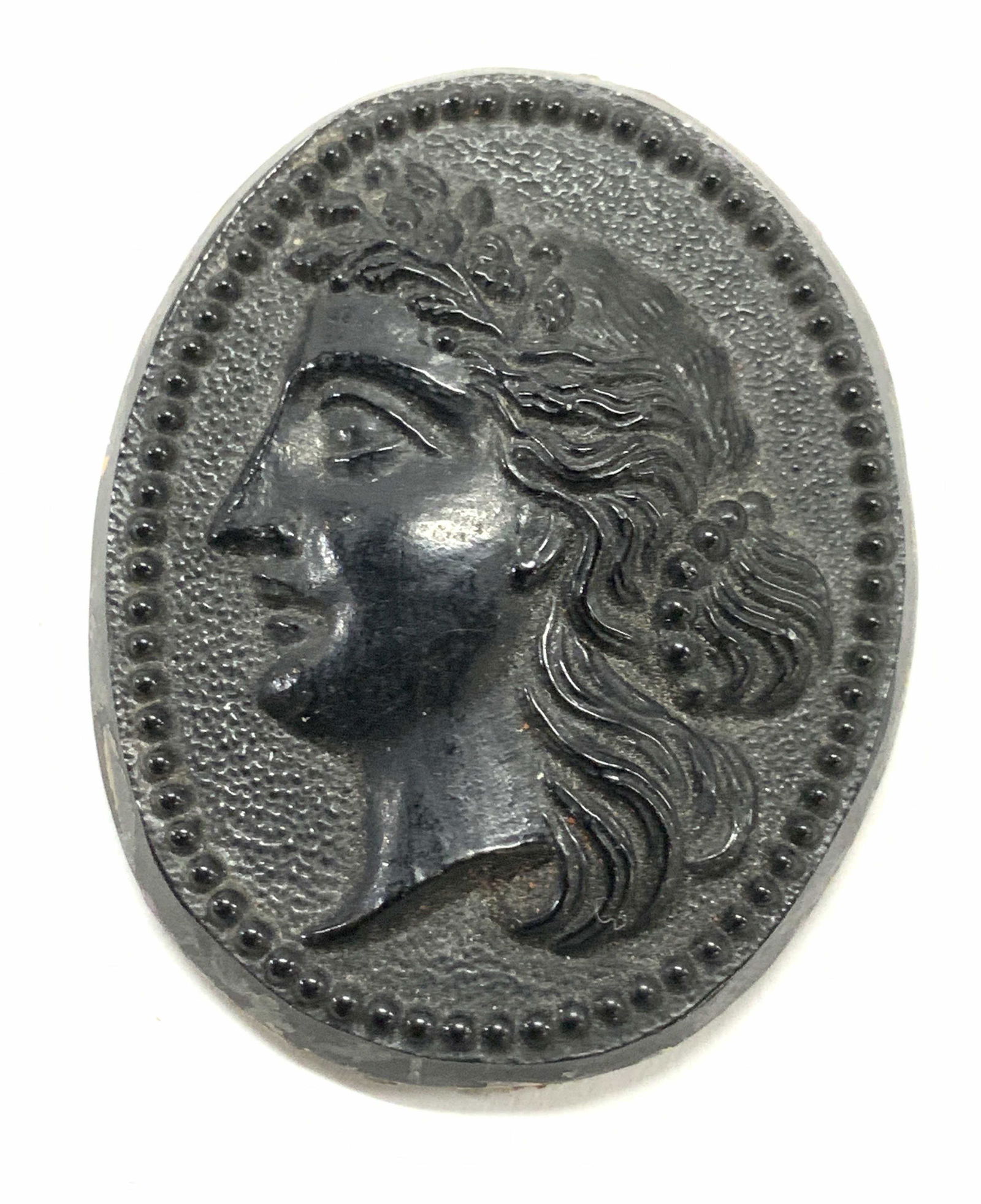 Neoclassical Black Cameo Accessory (1 of 3)