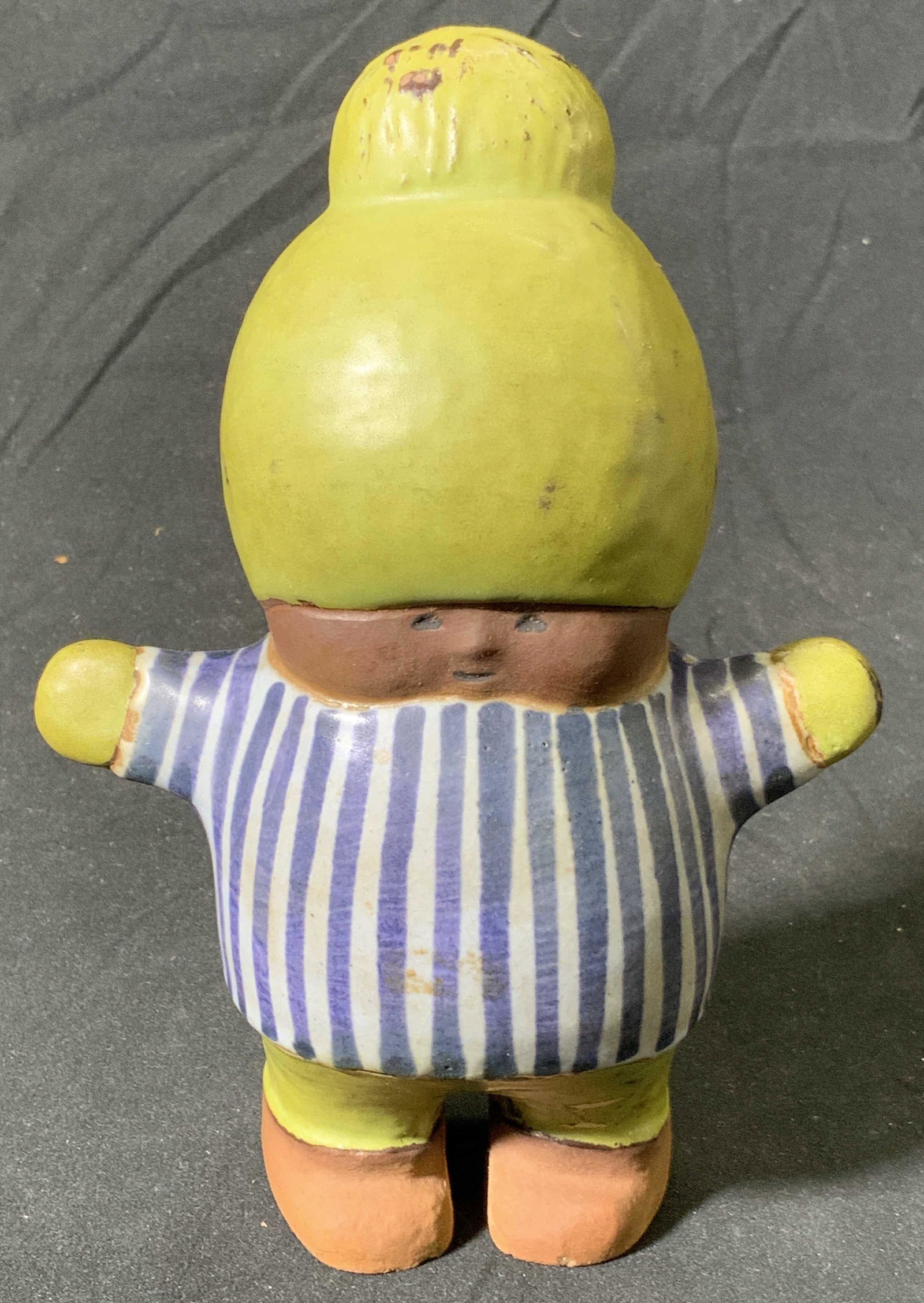 Signed Vintage Ceramic Folk Art Child Figurine (1 of 4)