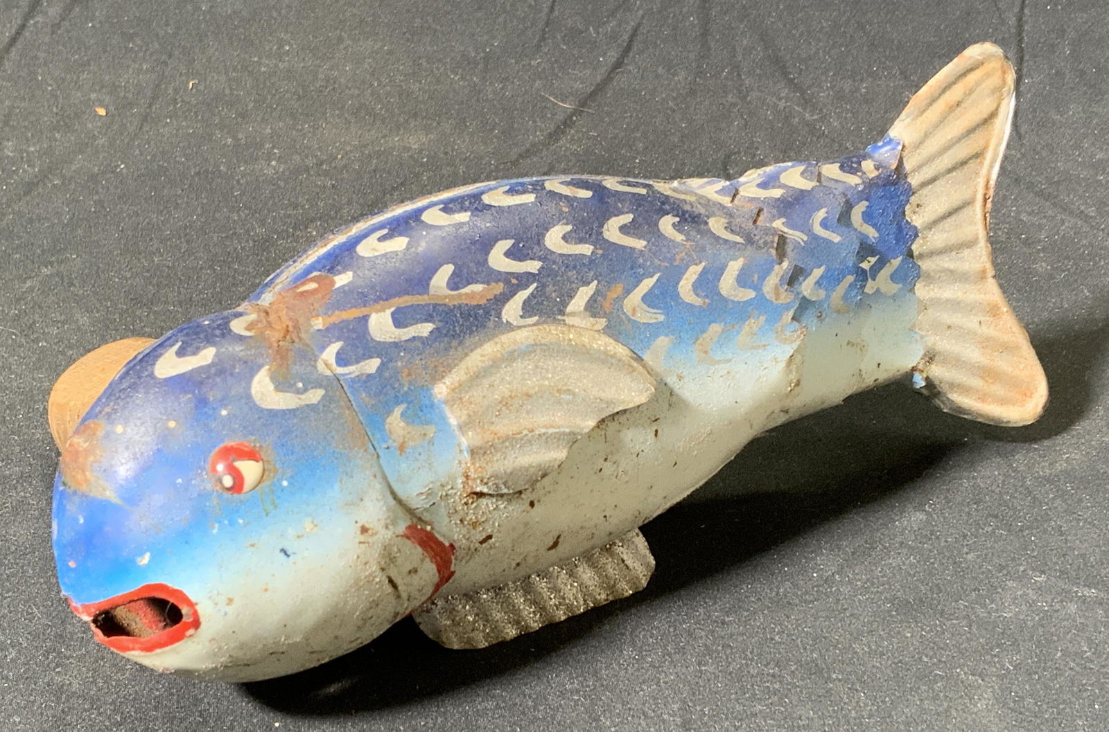 Antique Fish Childrens Toy, Noisemaker (1 of 5)