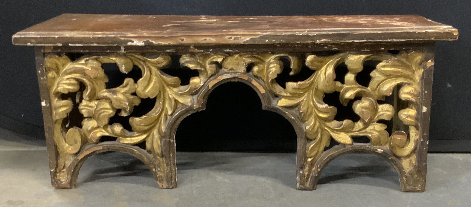 Vintage Hand Carved Gilt Wood Display Stand (1 of 9)