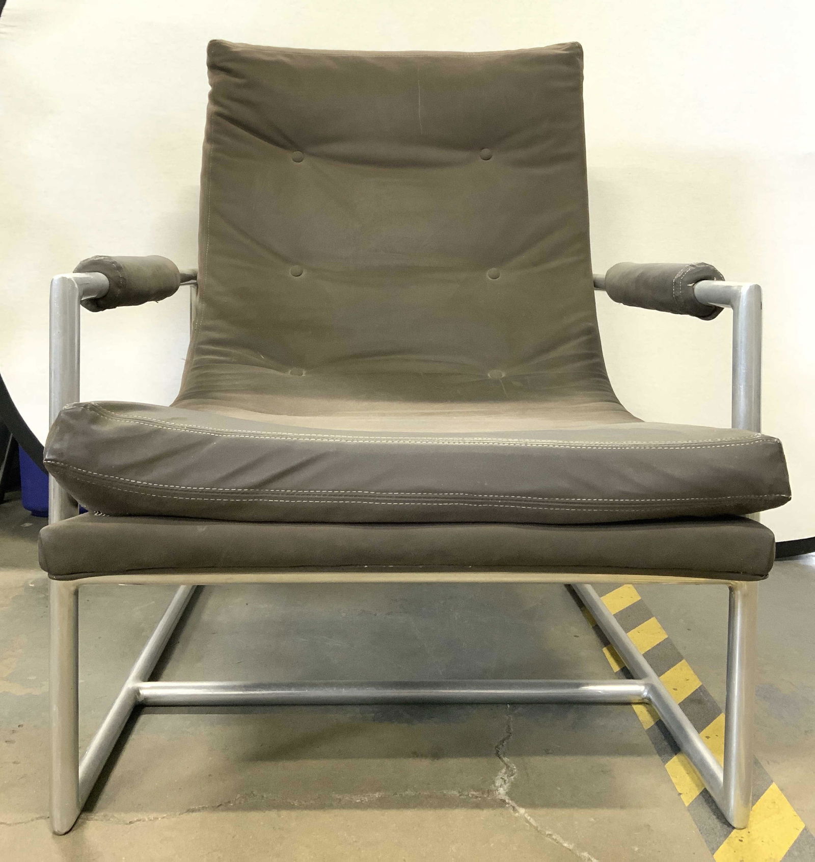 MCM Tubular Metal Armchair C 1970s (1 of 10)