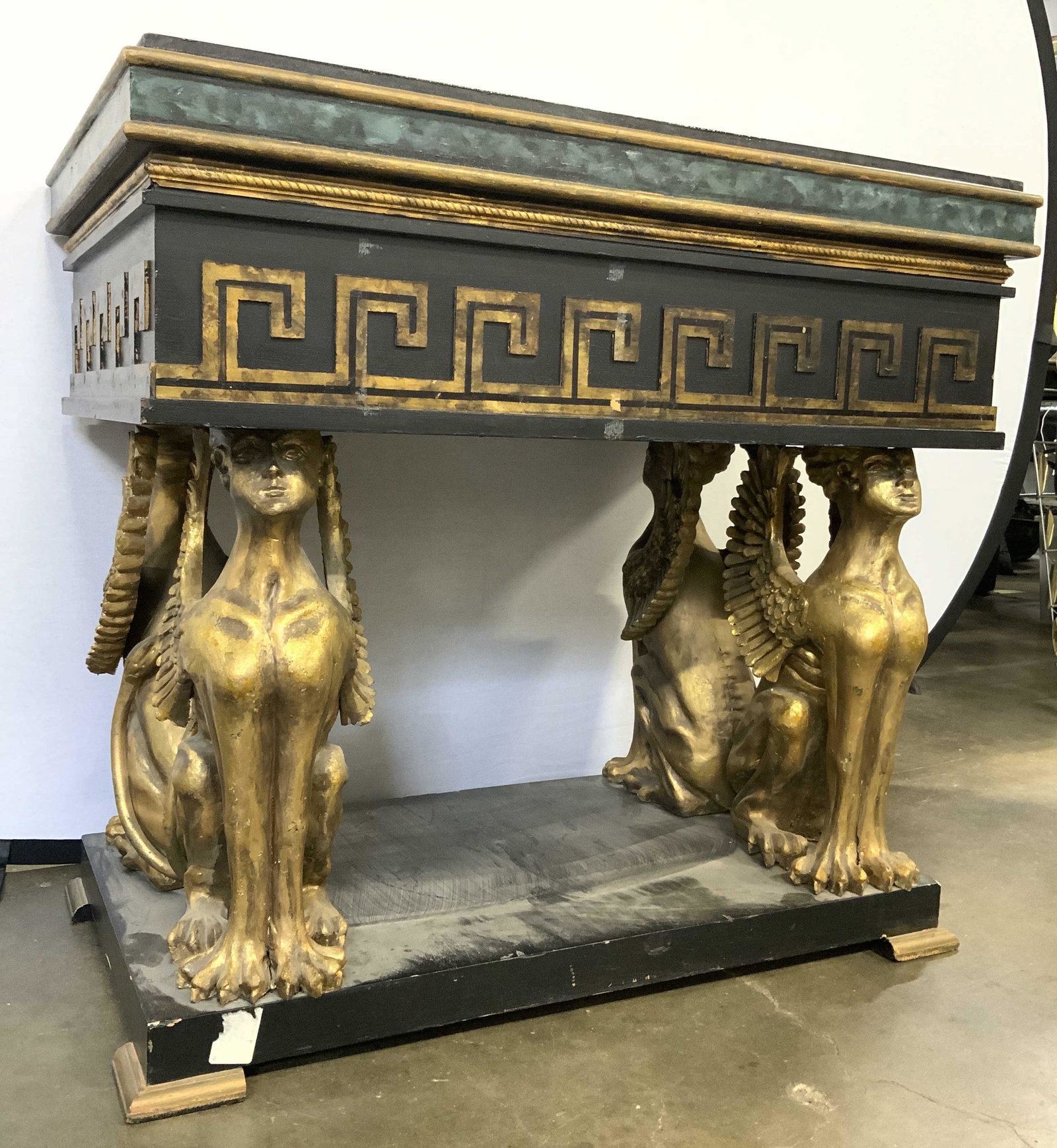 Theatrical Painted Center Table W Goddess Base (1 of 10)