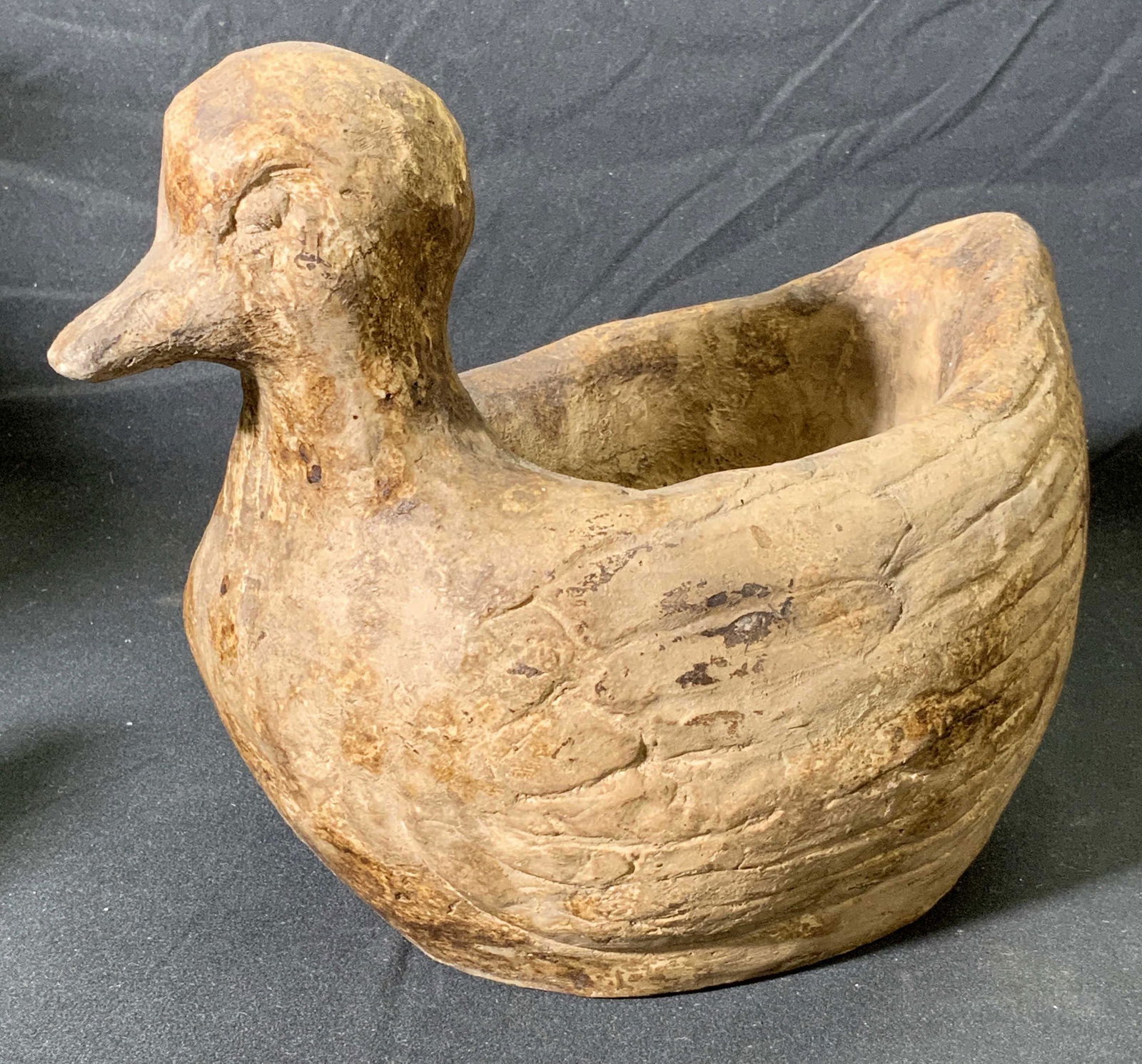 Vintage Handmade Art Pottery Duck Vessel (1 of 6)