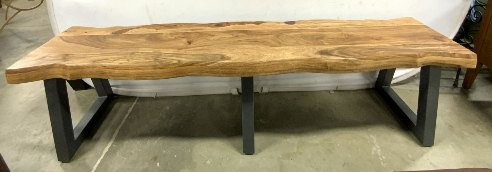 HILLSDALE FURNITURE Live Edge Wooden Bench (1 of 10)