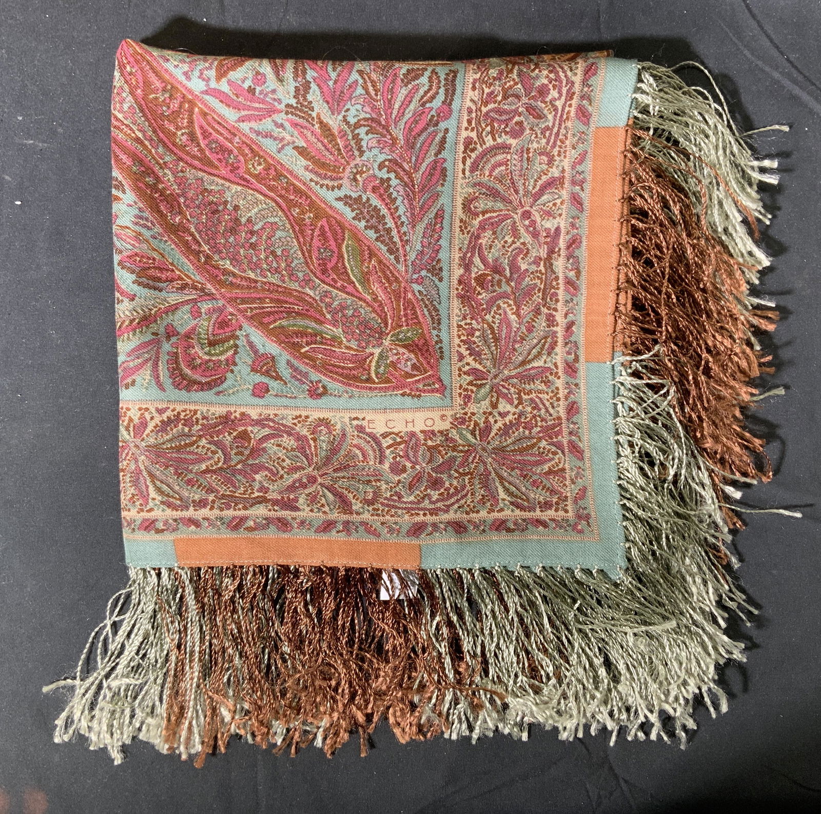 ECHO Wool Paisley Multi Color Scarf (1 of 5)