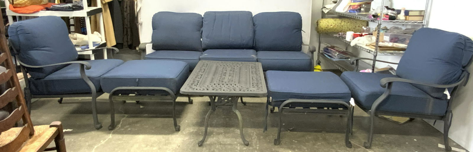 Se 6 Outdoor Metal Patio Set (0259) on Dec 21, 2022 The Benefit Shop