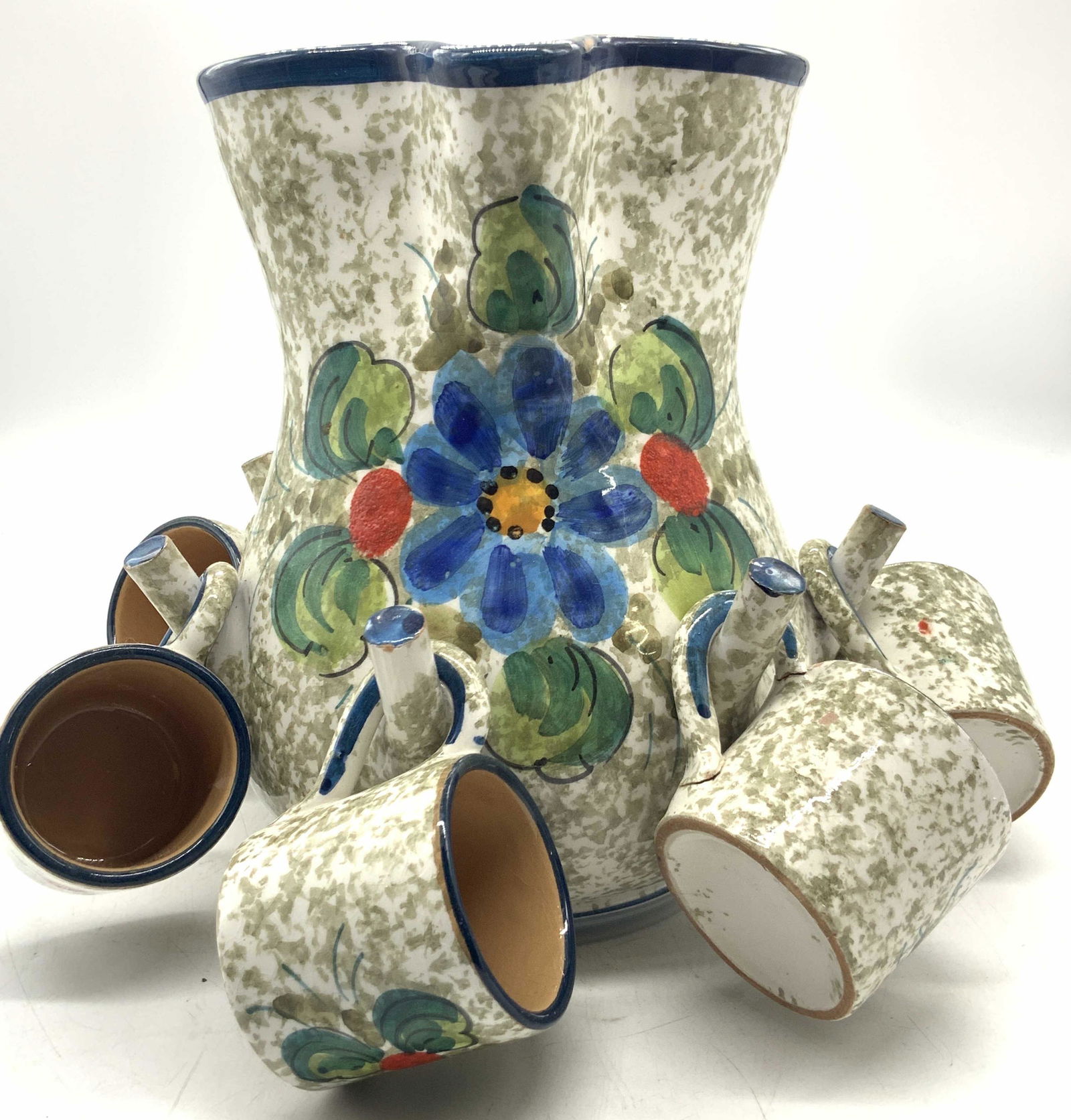 Vintage Hand Crafted Ceramic Pitcher & Demitasse (1 of 11)