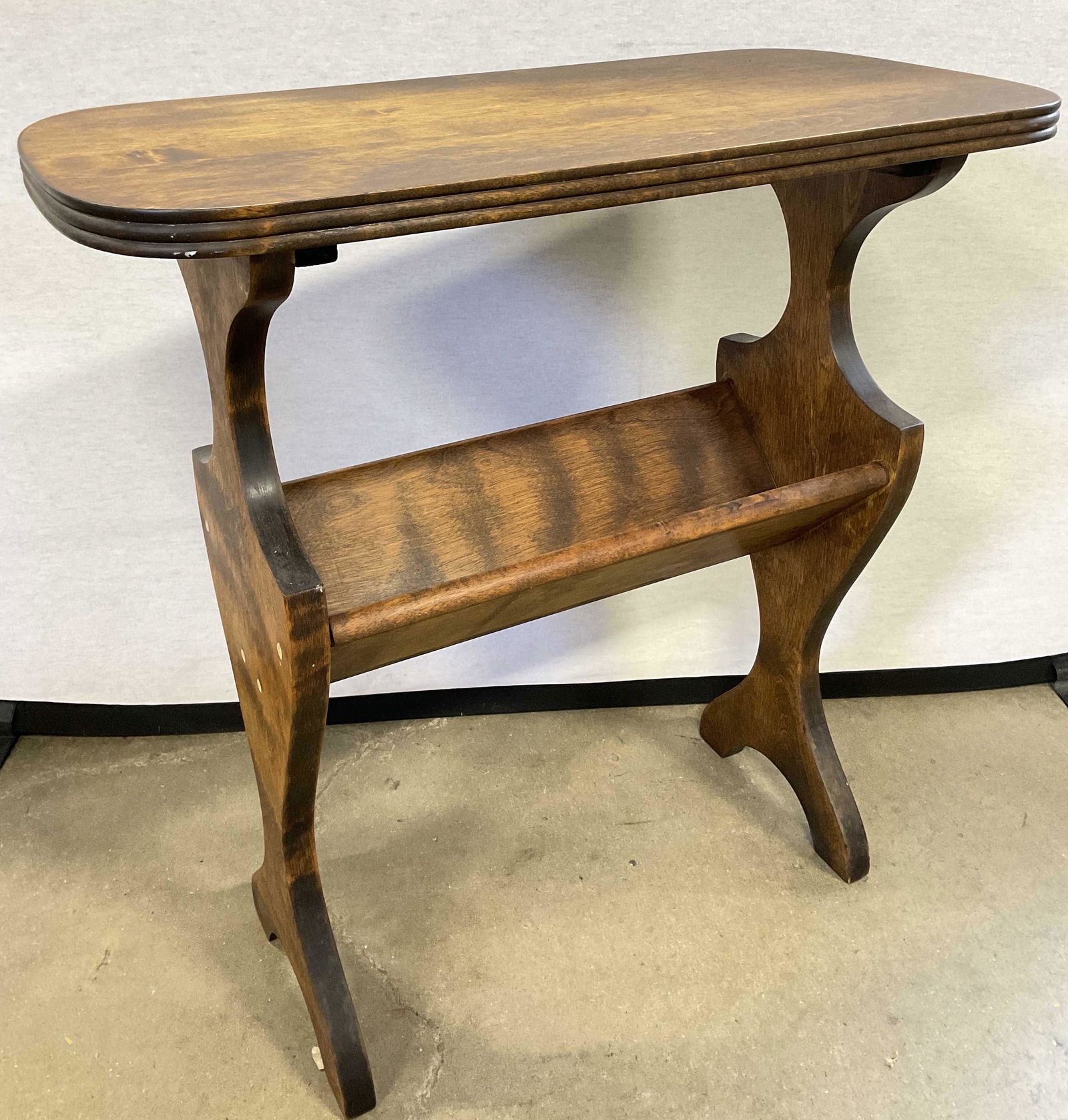 VNTG Library Side Table w/ Book Storage (1 of 6)