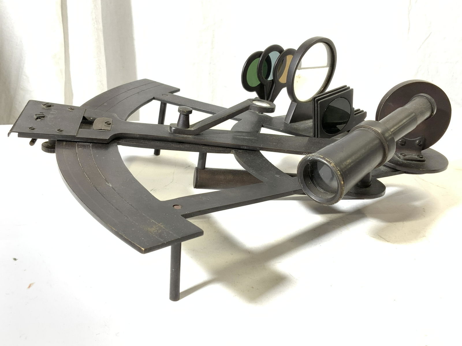 Vintage Iron Sextant, Celestial Navigation Tool (1 of 6)