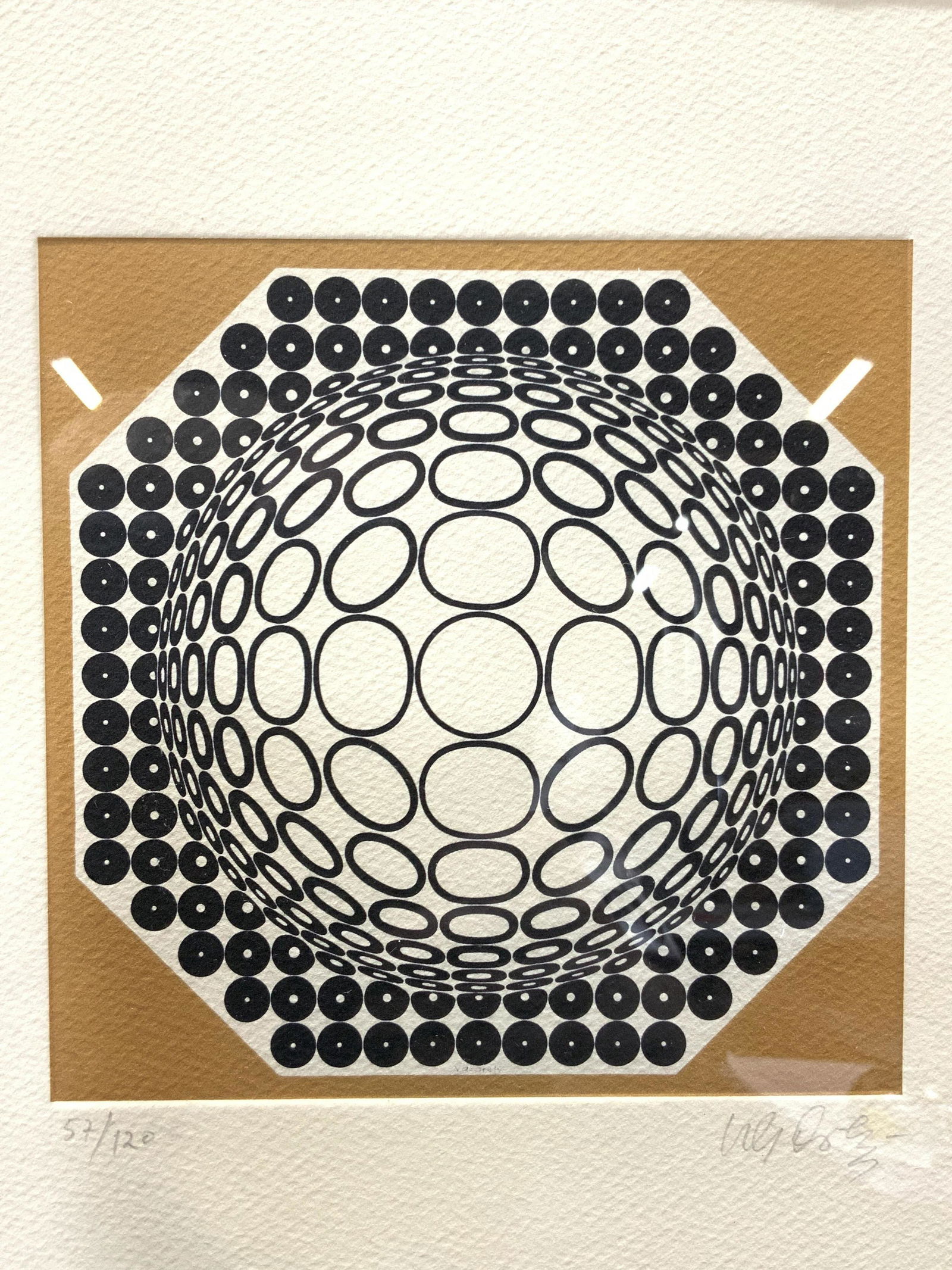 ATTR Victor Vasarely SGD Opt Art Plate Impression (1 of 10)