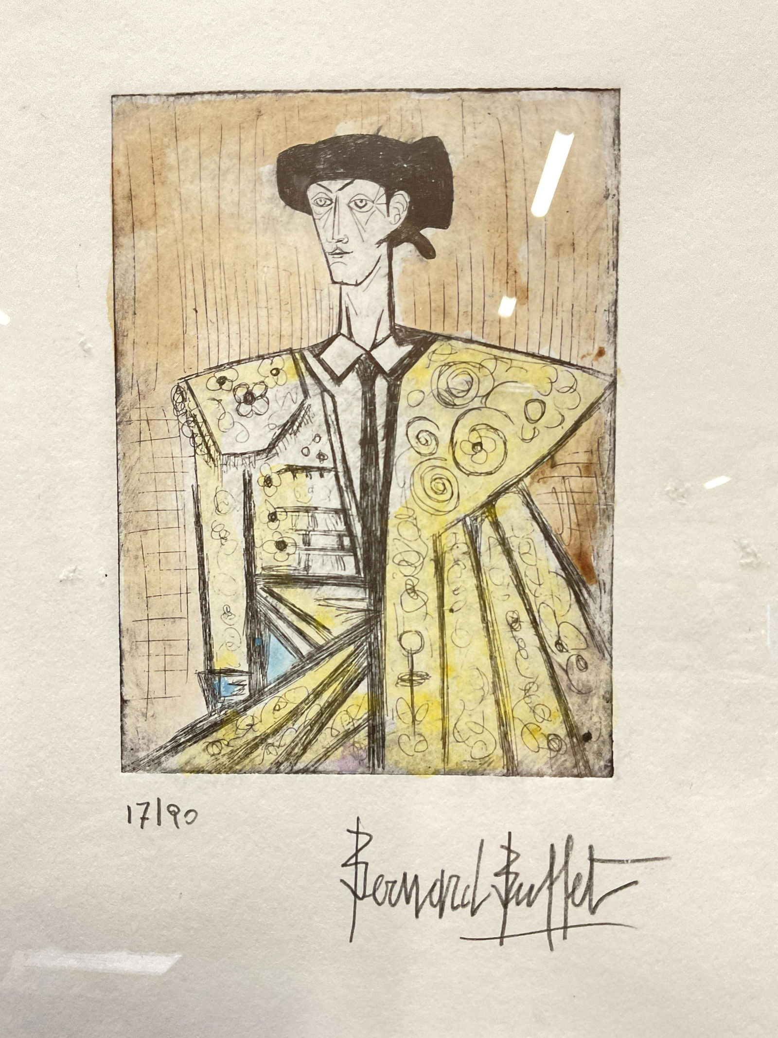 ATTR Bernard Buffet Plate Impression of Matador (1 of 9)