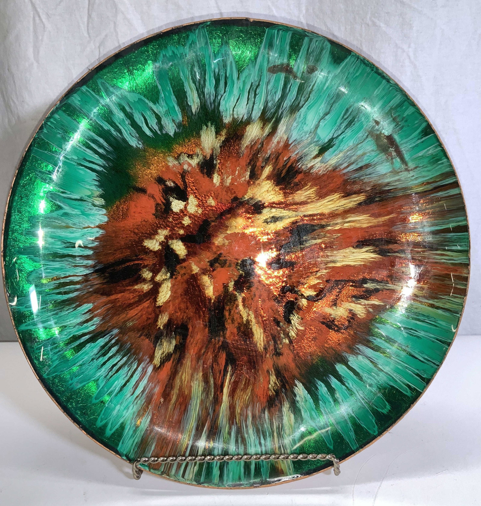 Hand Painted Decorative Ceramic Plate, Mexico (1 of 5)