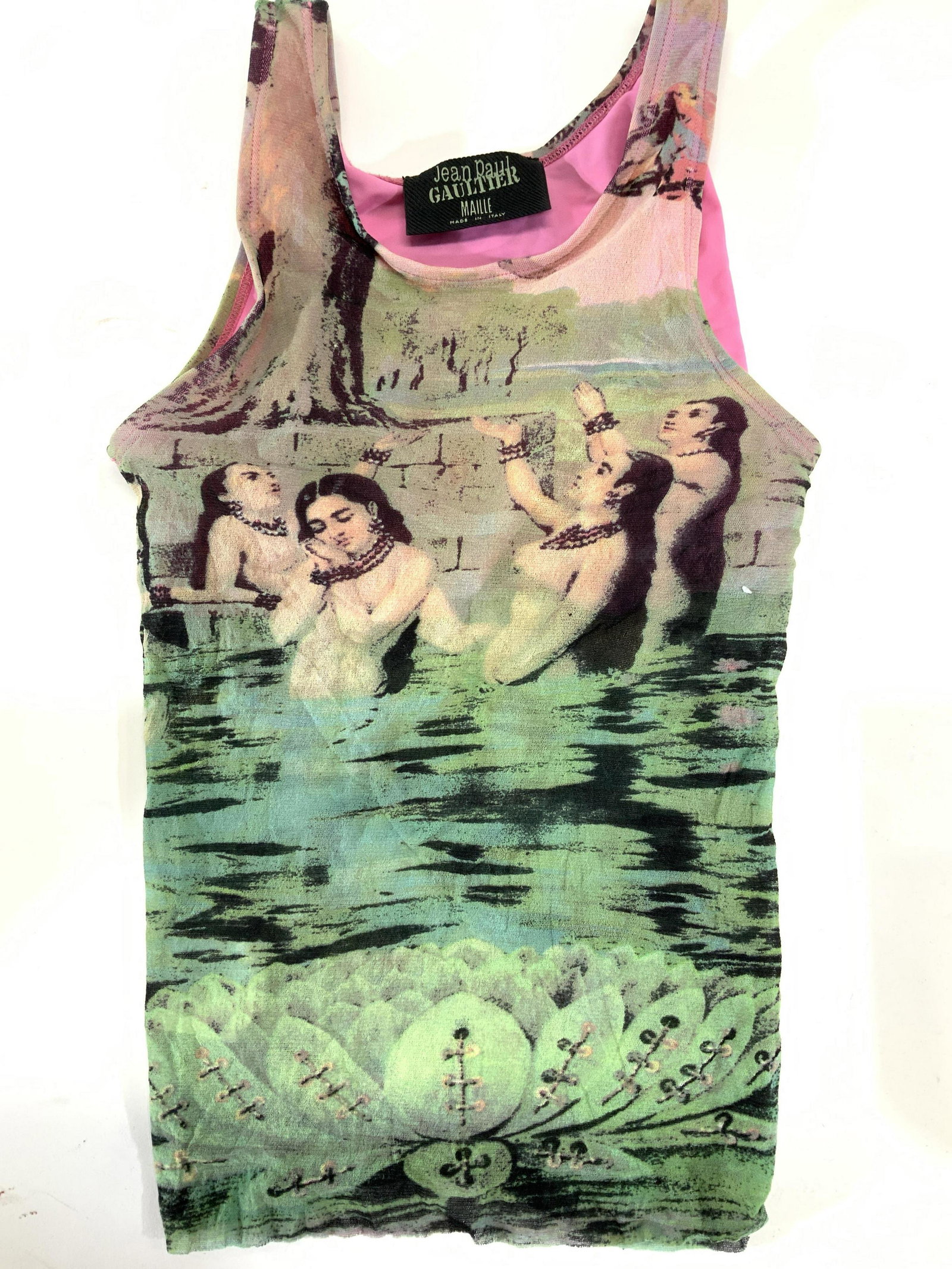 Jean Paul Gaultier Indian Print Mesh Top, ITALY (1 of 5)