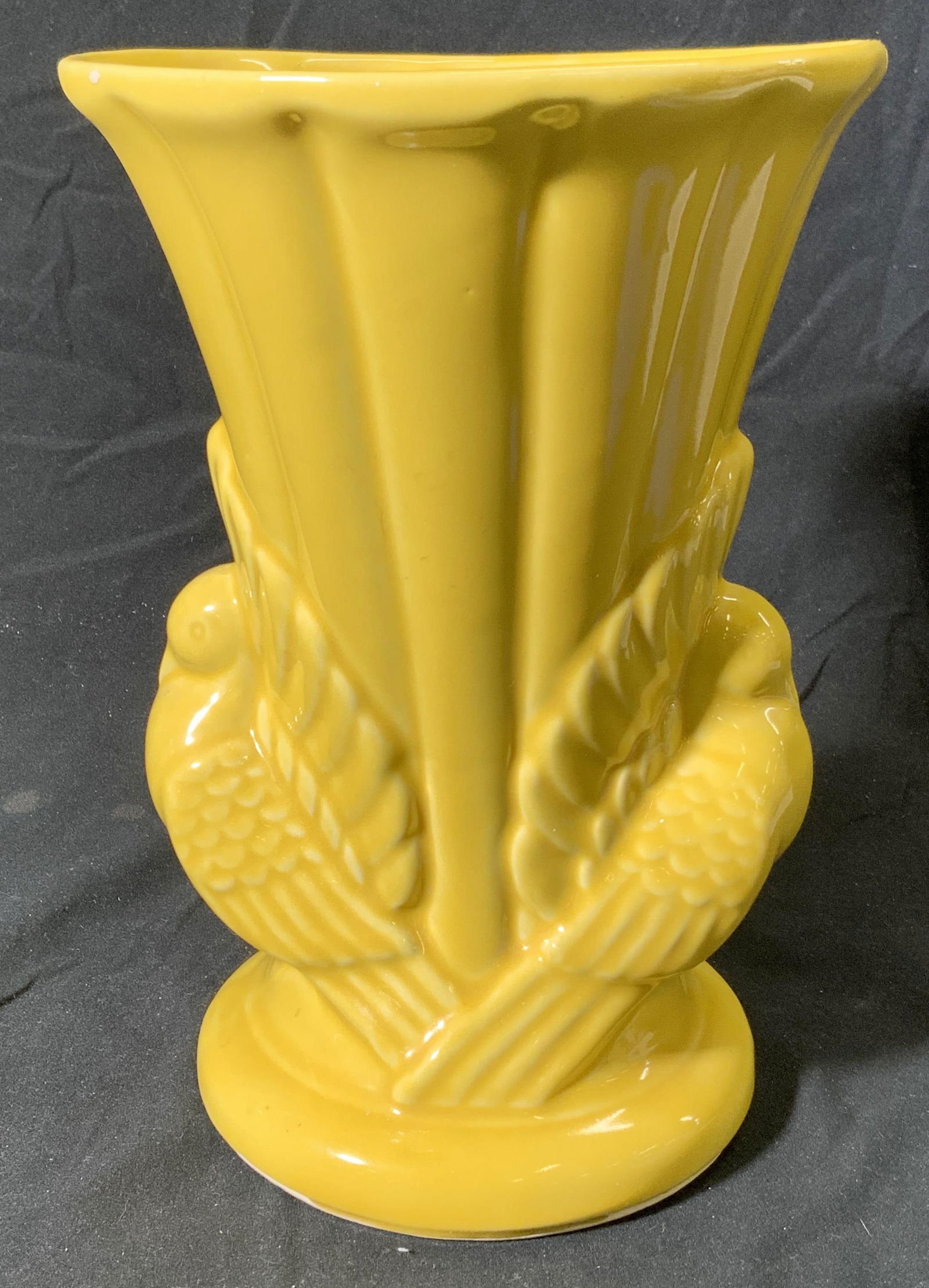 Vintage Yellow Ceramic Turkey Vase (1 of 4)