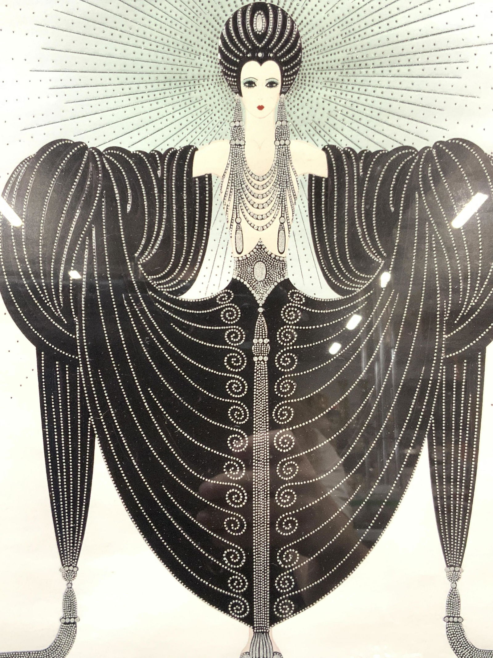 ERTE Radiance Lady Rhinestone Encrusted Lithograph (1 of 11)