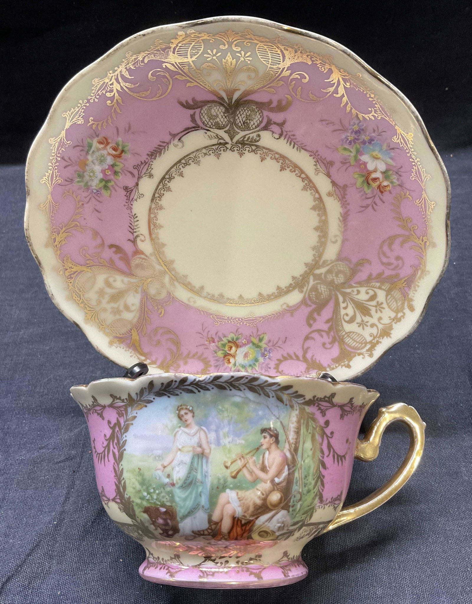 Imperial Crown China Tea Cup & Saucer, Austria (1 of 4)