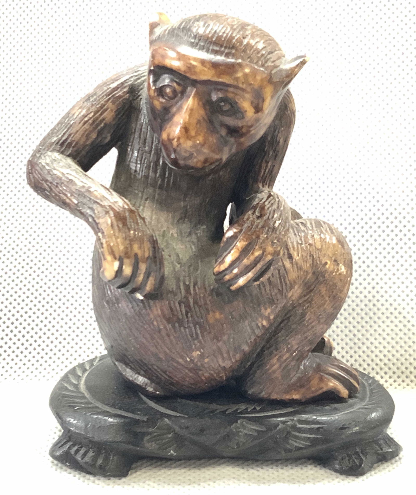 Carved Natural Stone Monkey Figurine (1 of 8)