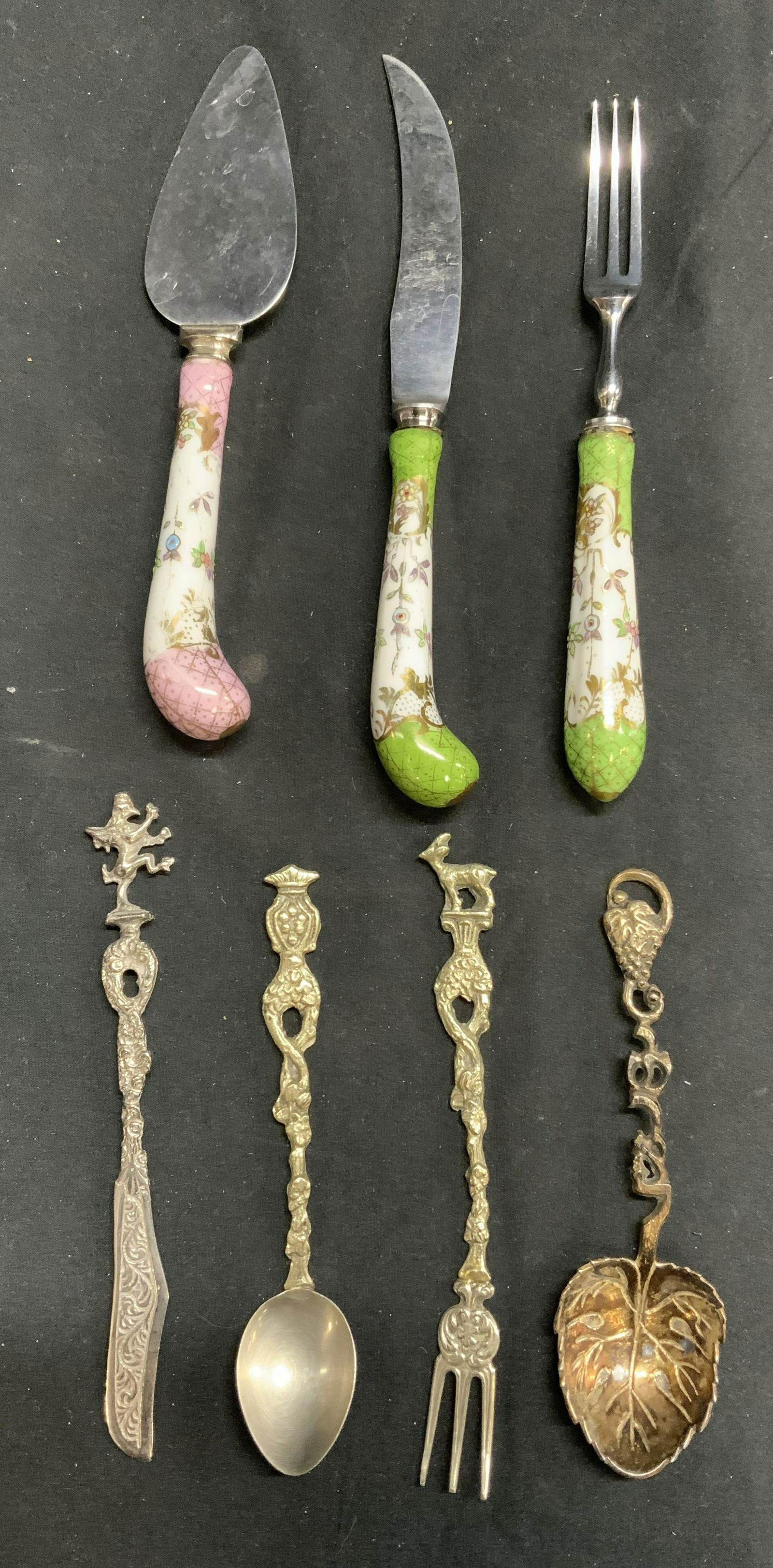 Group 7 Ornate Flatware, England & Italy (1 of 8)