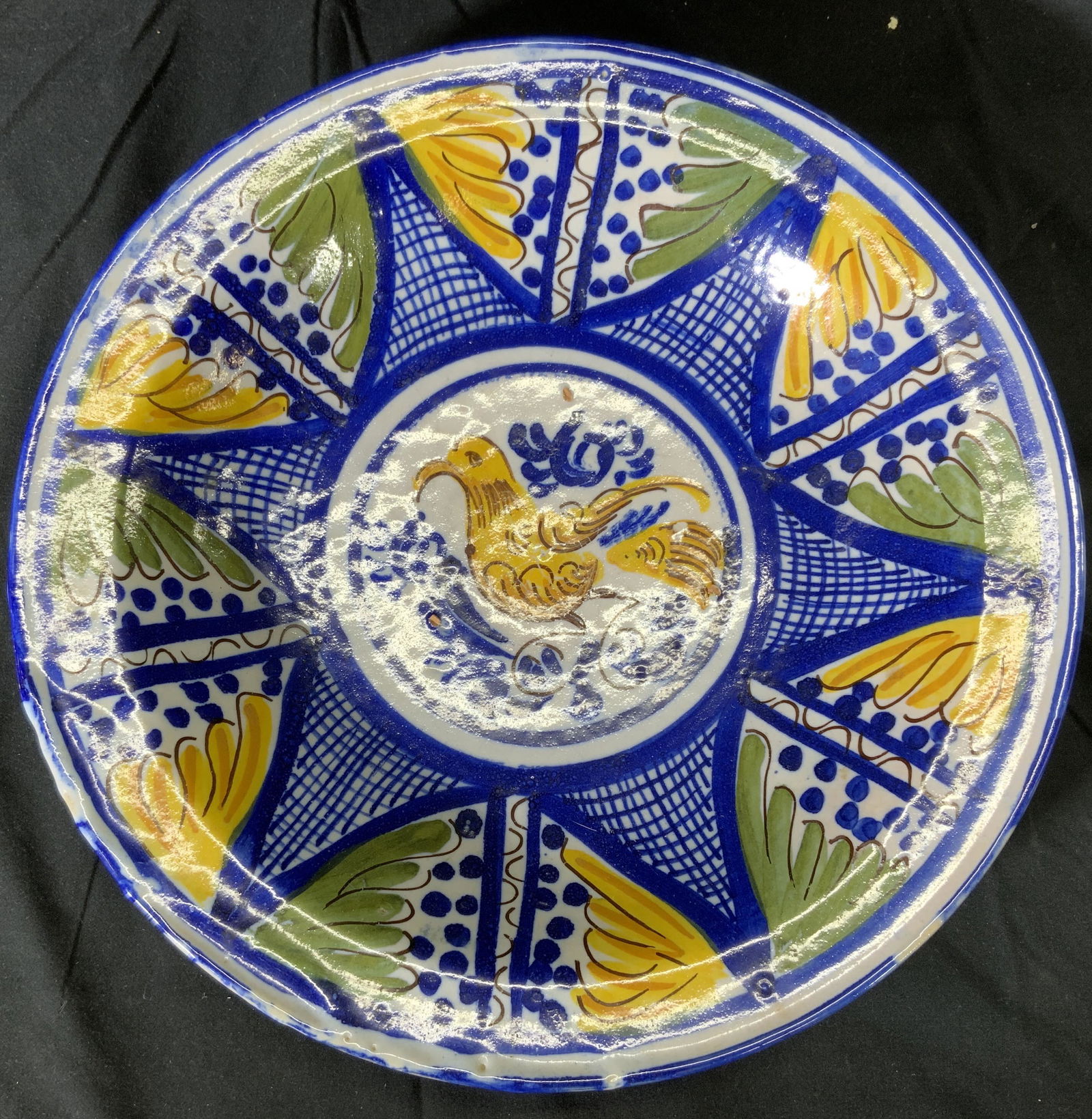 Vintage Ceramic Bowl with Bird Motif (1 of 4)