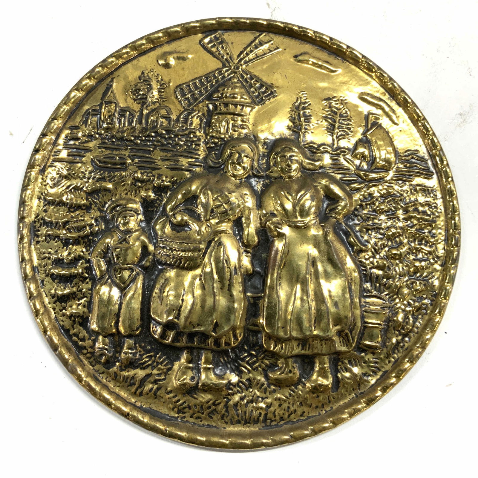 Vintage Metal Wall Hanging Relief ENGLAND (1 of 7)