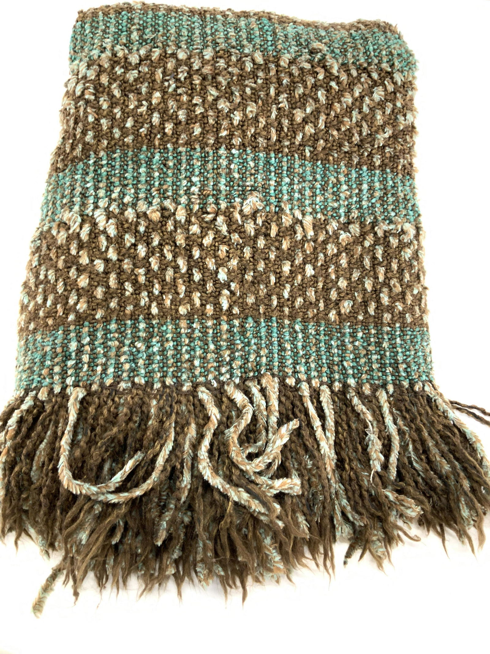 Knit Throw Blanket w Tassels, (1 of 5)
