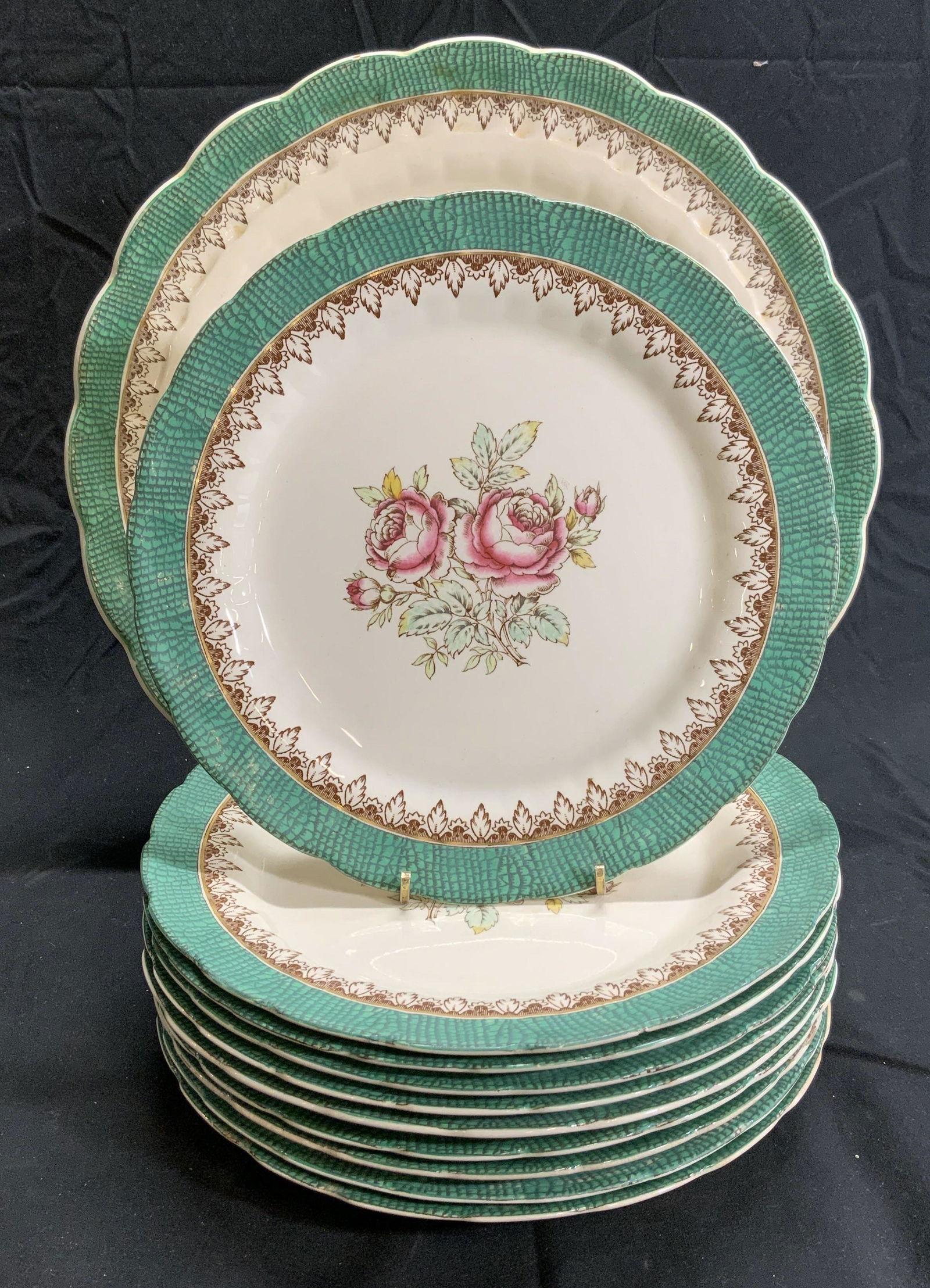 Vtg BOOTHS Silicon China Plates & Platter Set 11 (1 of 7)