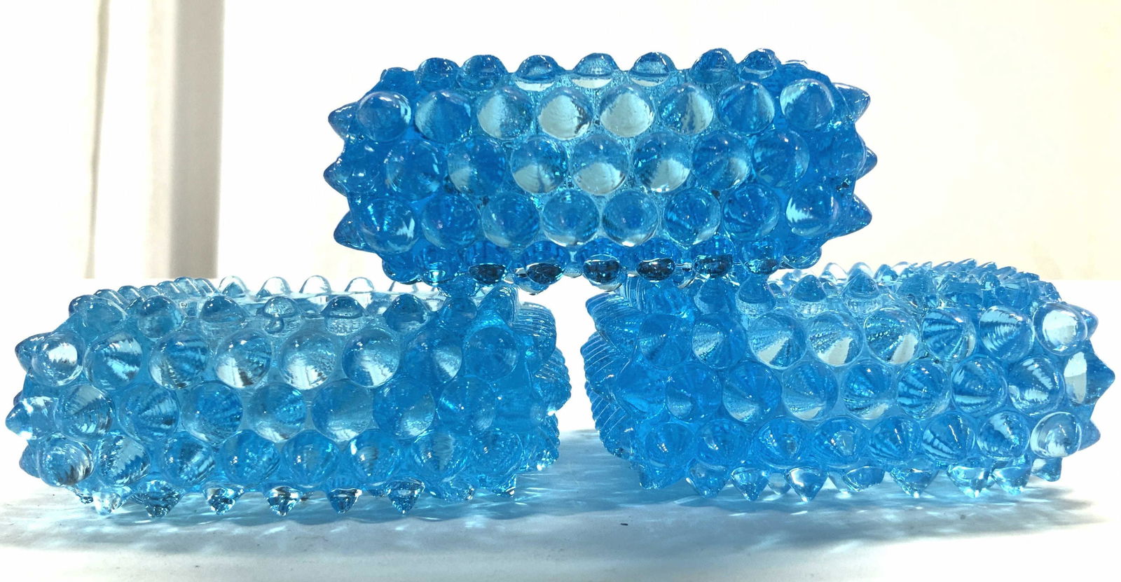 Set 3 Votive Candle Holders Aqua (1 of 7)