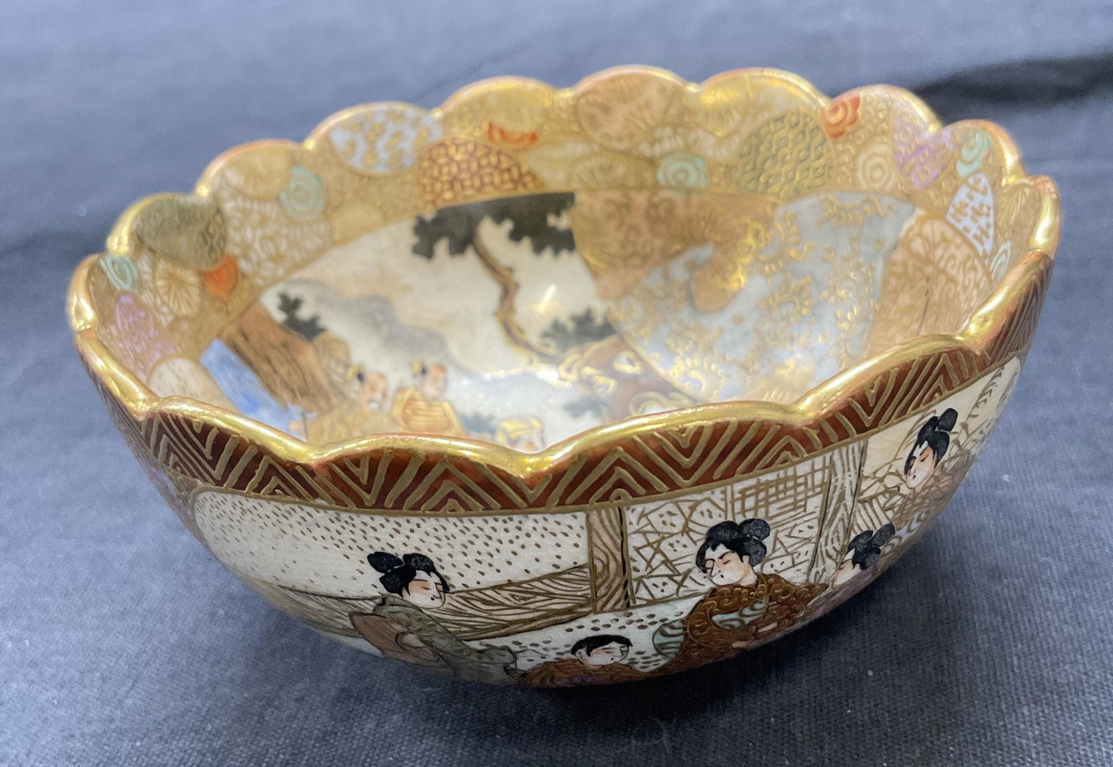 Asian Detailed Porcelain Vessel (1 of 5)