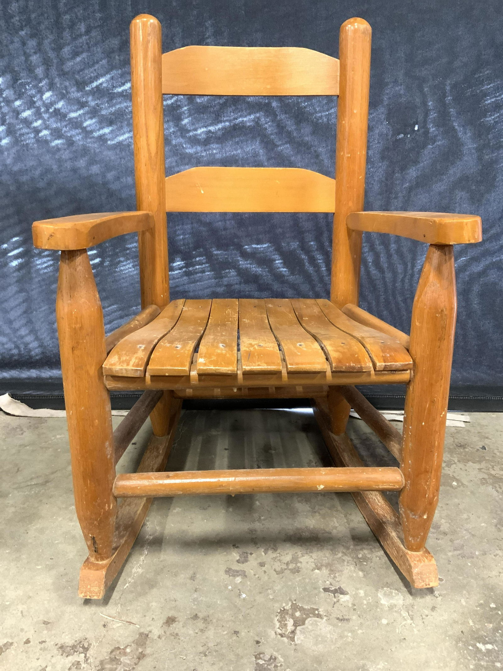 Vintage Wooden Rocking Chair Child Size (1 of 7)