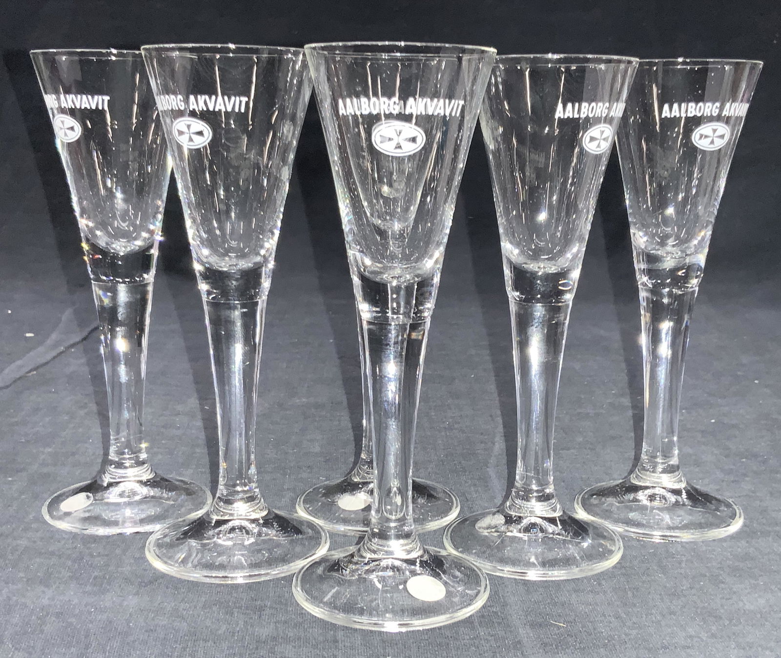 Set6  AALBORG AKVAVIT Crystal Stemware Glasses (1 of 6)