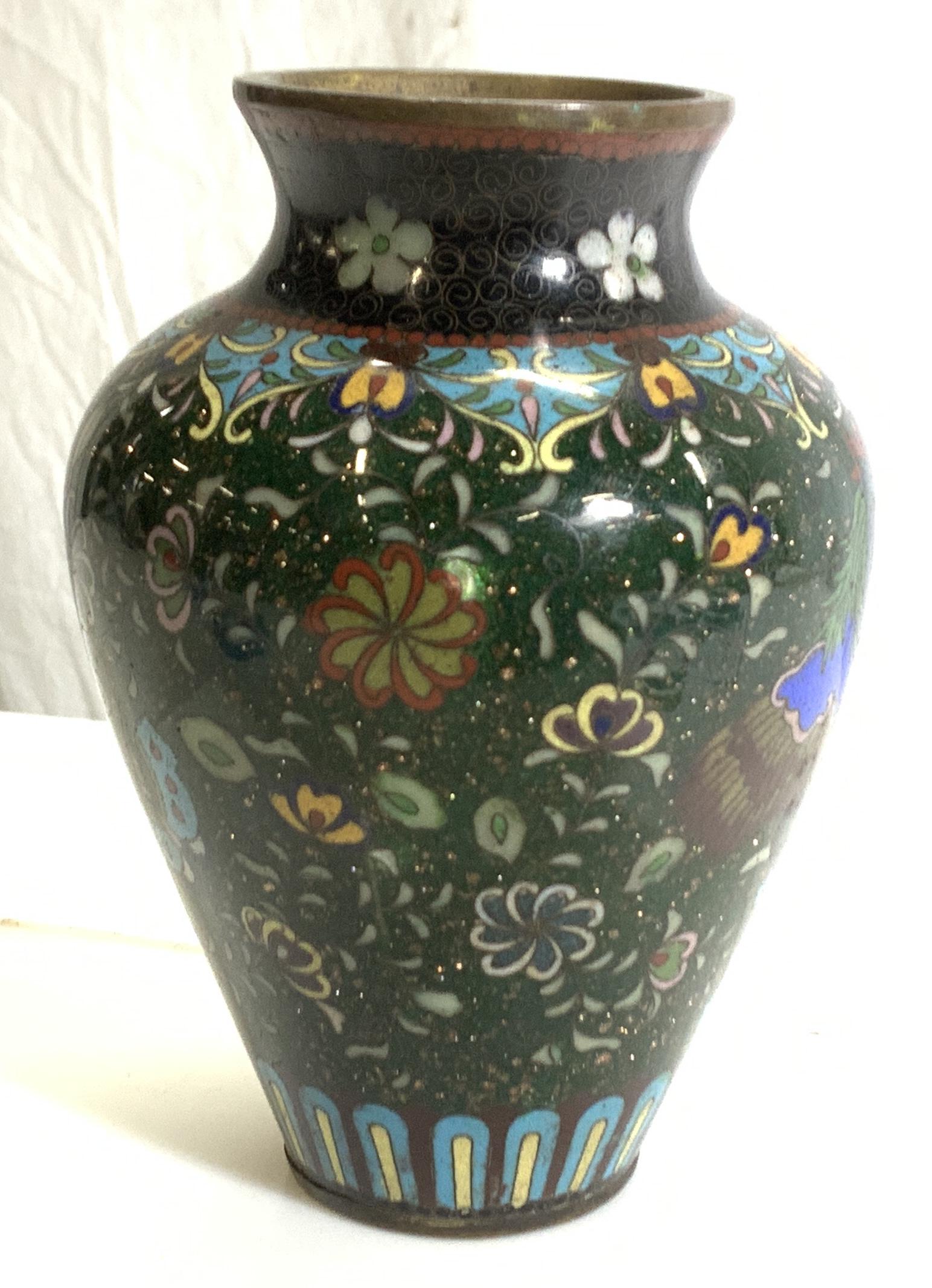 Chinese Cloisonne Bud Vase (1 of 7)