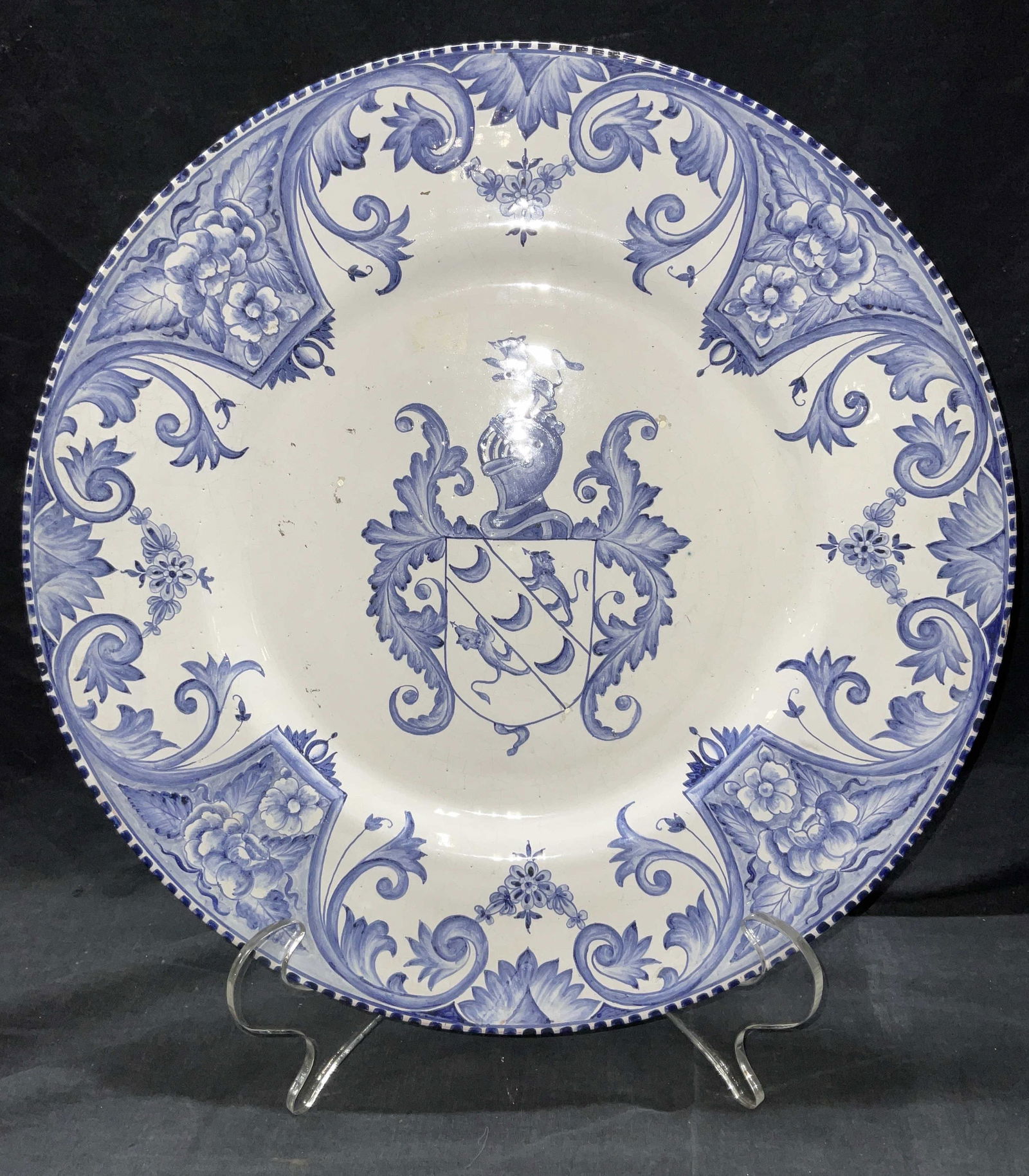 XL Decorative Porcelain Dish Wall Hanging (1 of 6)