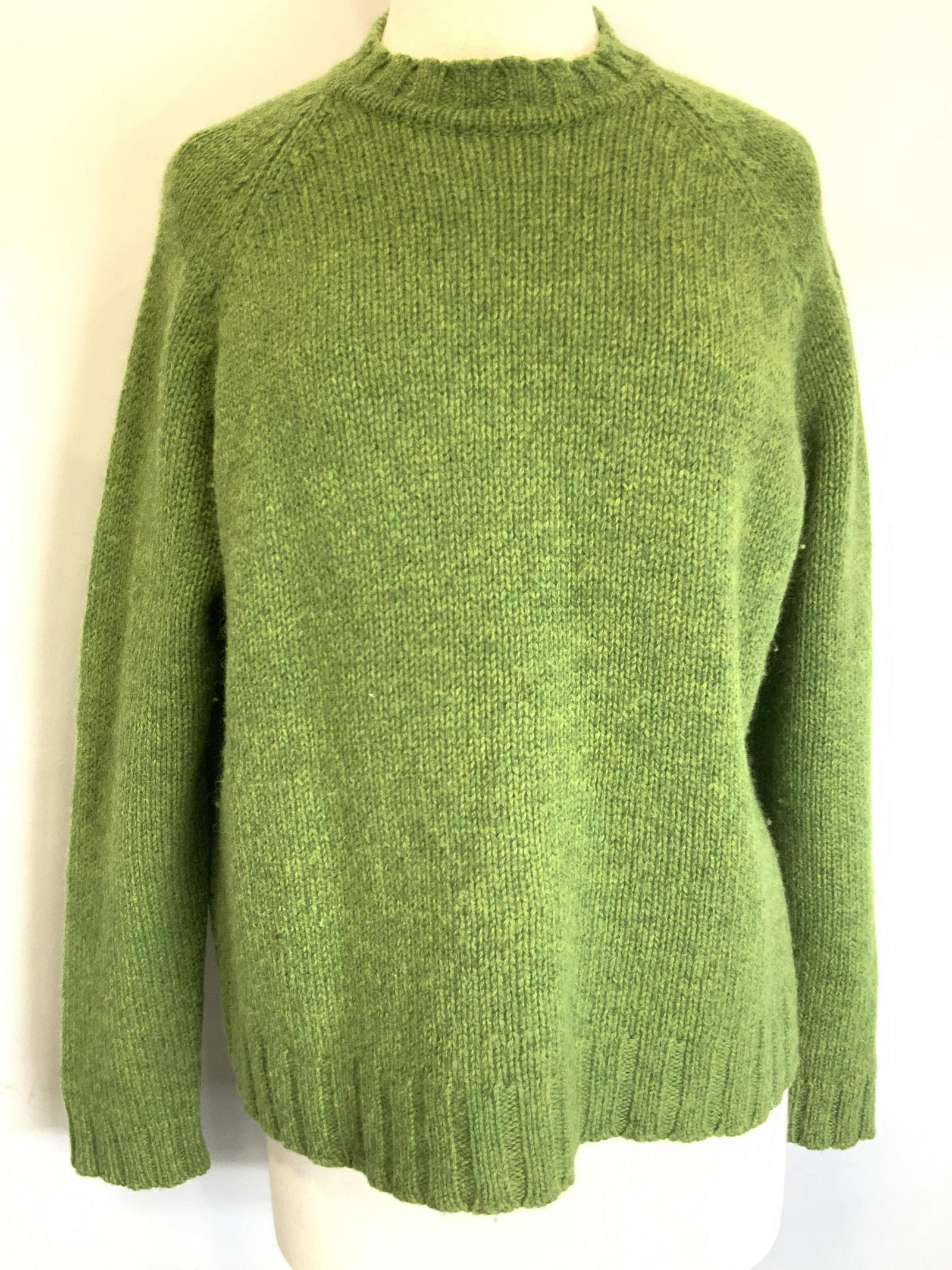 SKYR Lime Toned Knitted Wool Sweater, Size M (1 of 6)