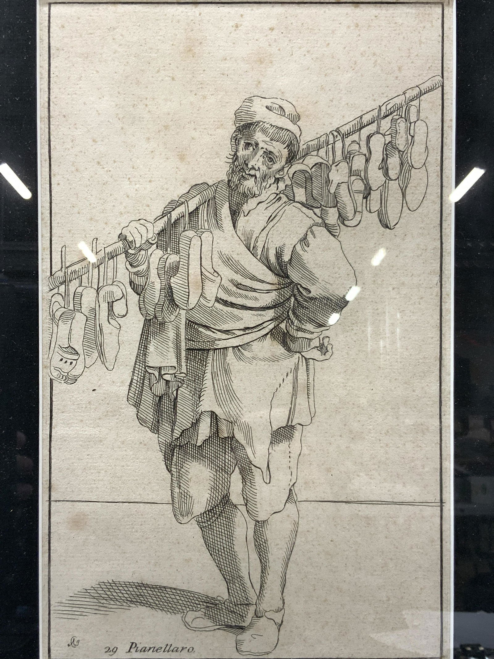 PIANELLARO By Annibale Carracci Engraving (1 of 10)